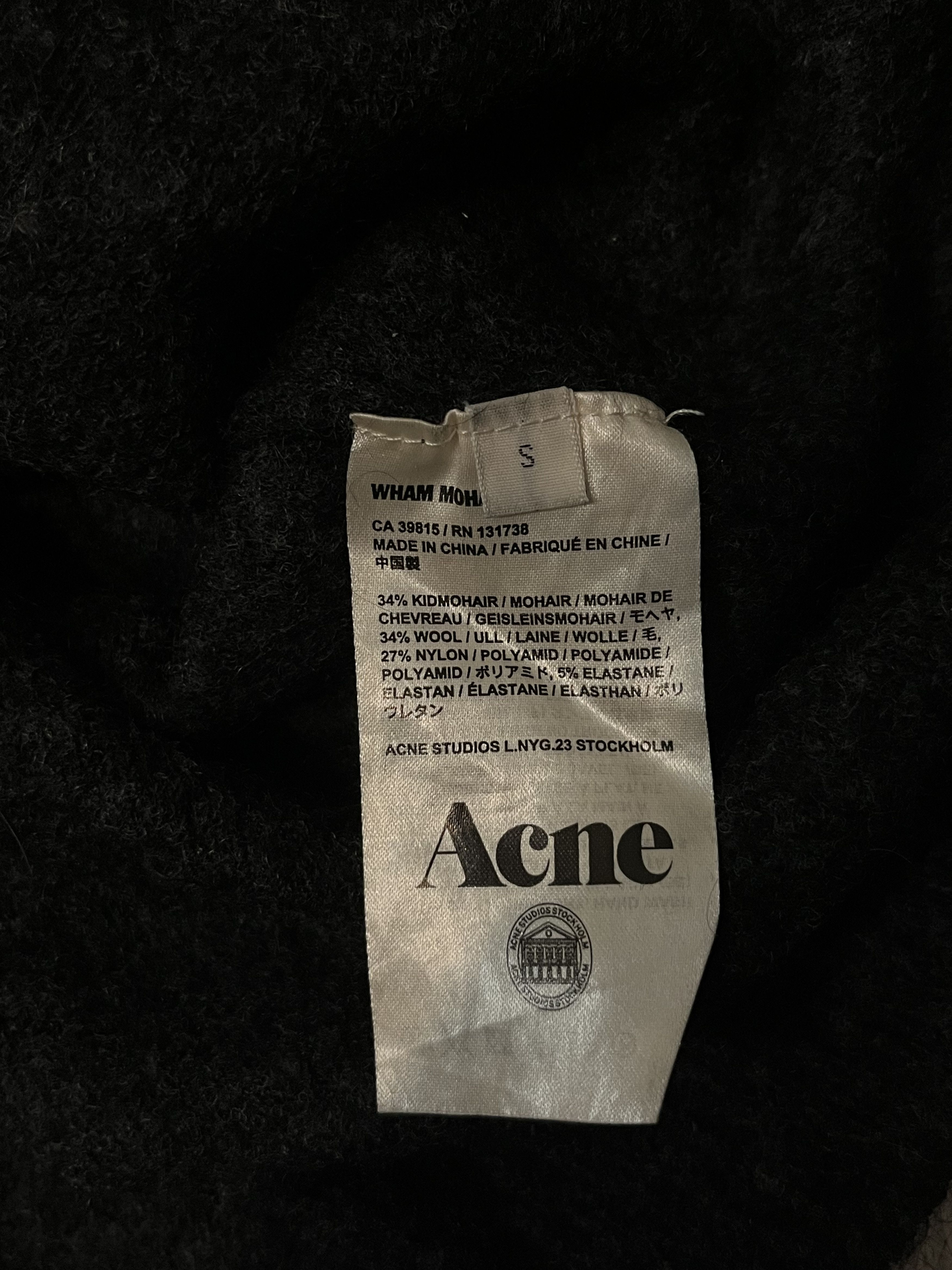 Acne Studios Acne Studios Wham Mohair Wool Knitwear PAW 13 Size US S / EU 44-46 / 1 - 4 Thumbnail