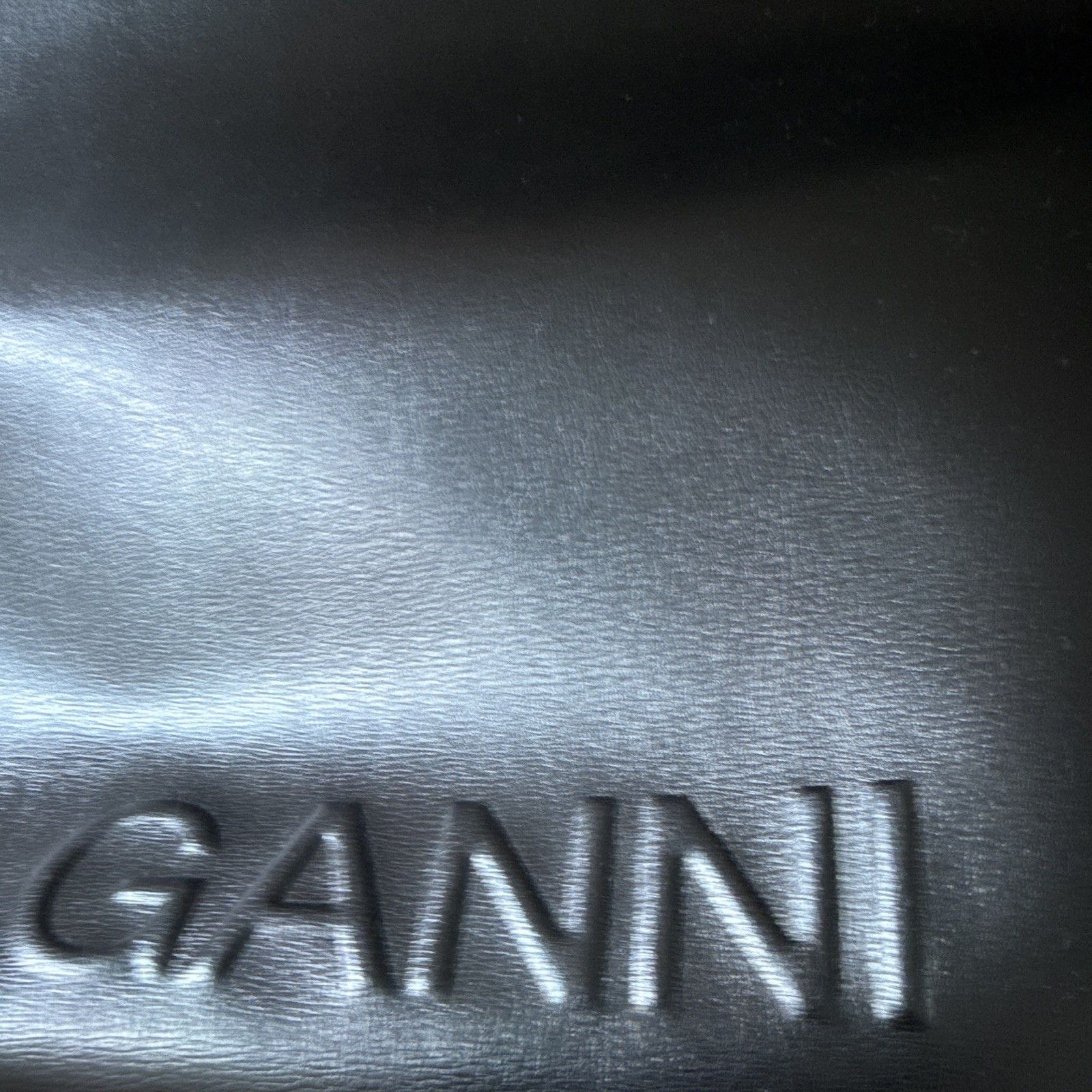 Ganni GANNI Black Tote Bag Crossbody Strap Logo Stitching Inner Pockets Women Size ONE SIZE - 3 Thumbnail