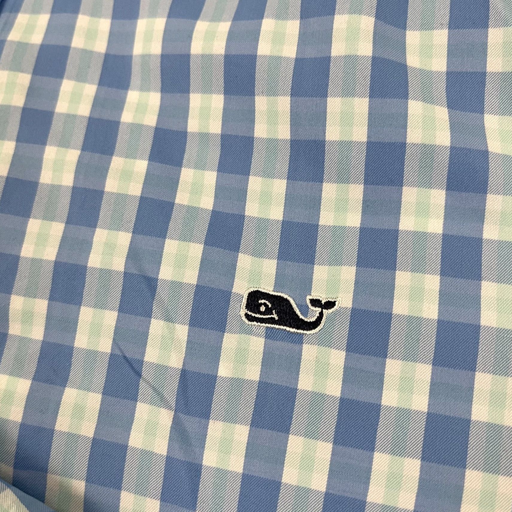 Vineyard Vines Vineyard Vines Whale Shirt Mens L Blue White Plaid Performance Button-Down Shirt Size US L / EU 52-54 / 3 - 2 Thumbnail