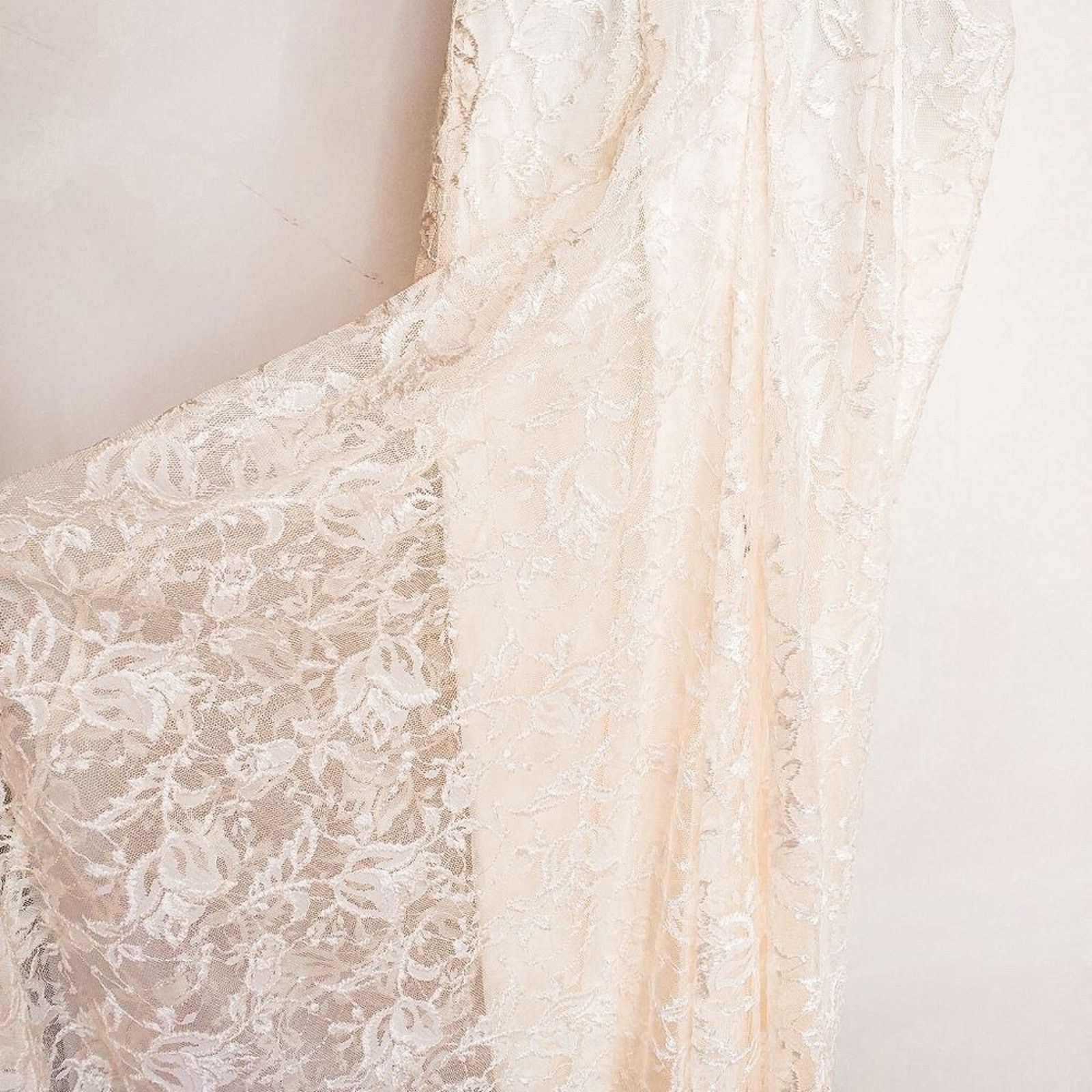 Vintage Vintage 90s Scott McClintock White Beaded Bridal Dress Sz 4 Size S / US 4 / IT 40 - 5 Thumbnail