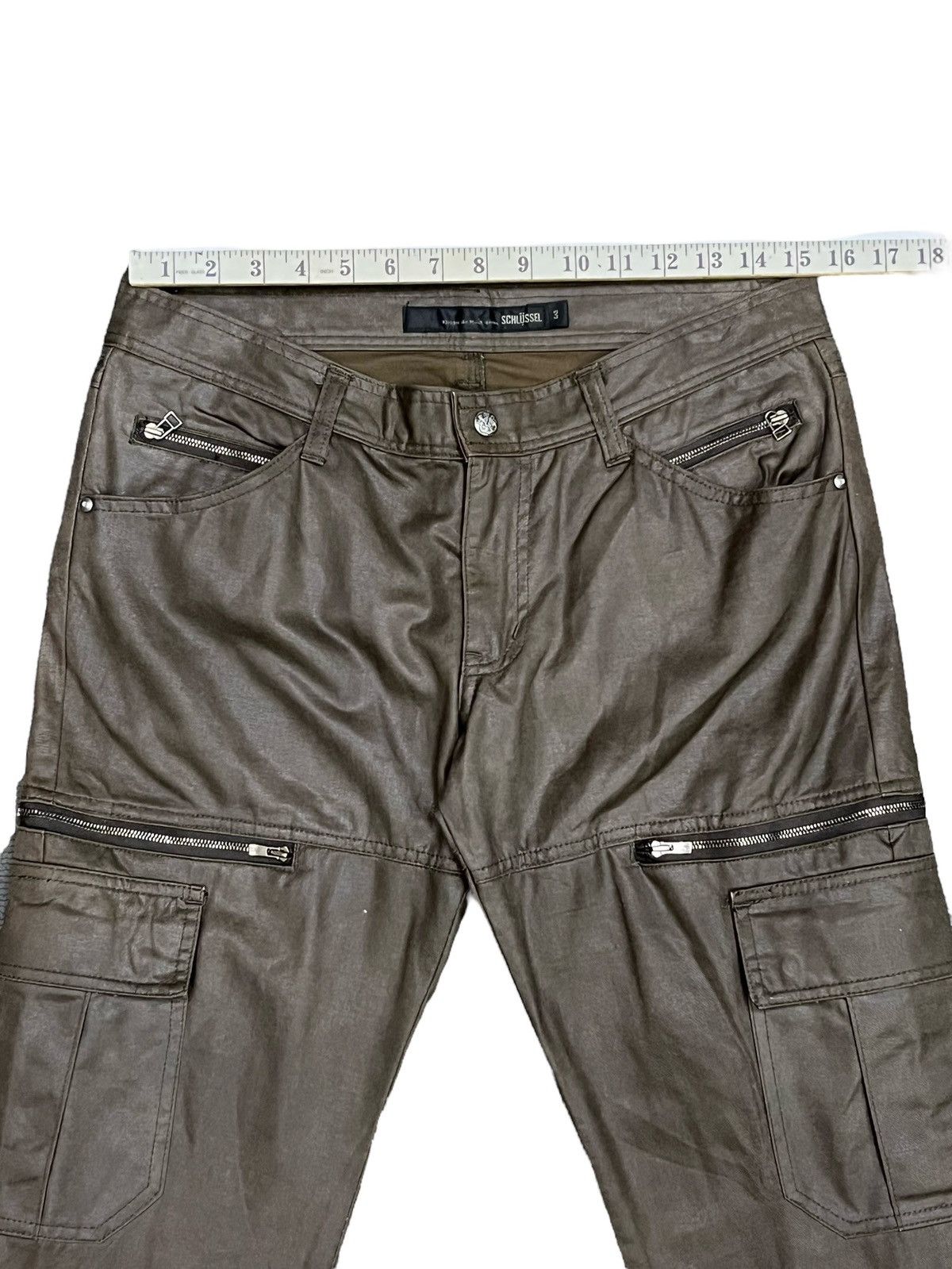Schlussel SCHLÜSSEL Waxed Cotton Multi-Pocket Cargo Pants - W30" Size US 30 / EU 46 - 11 Thumbnail