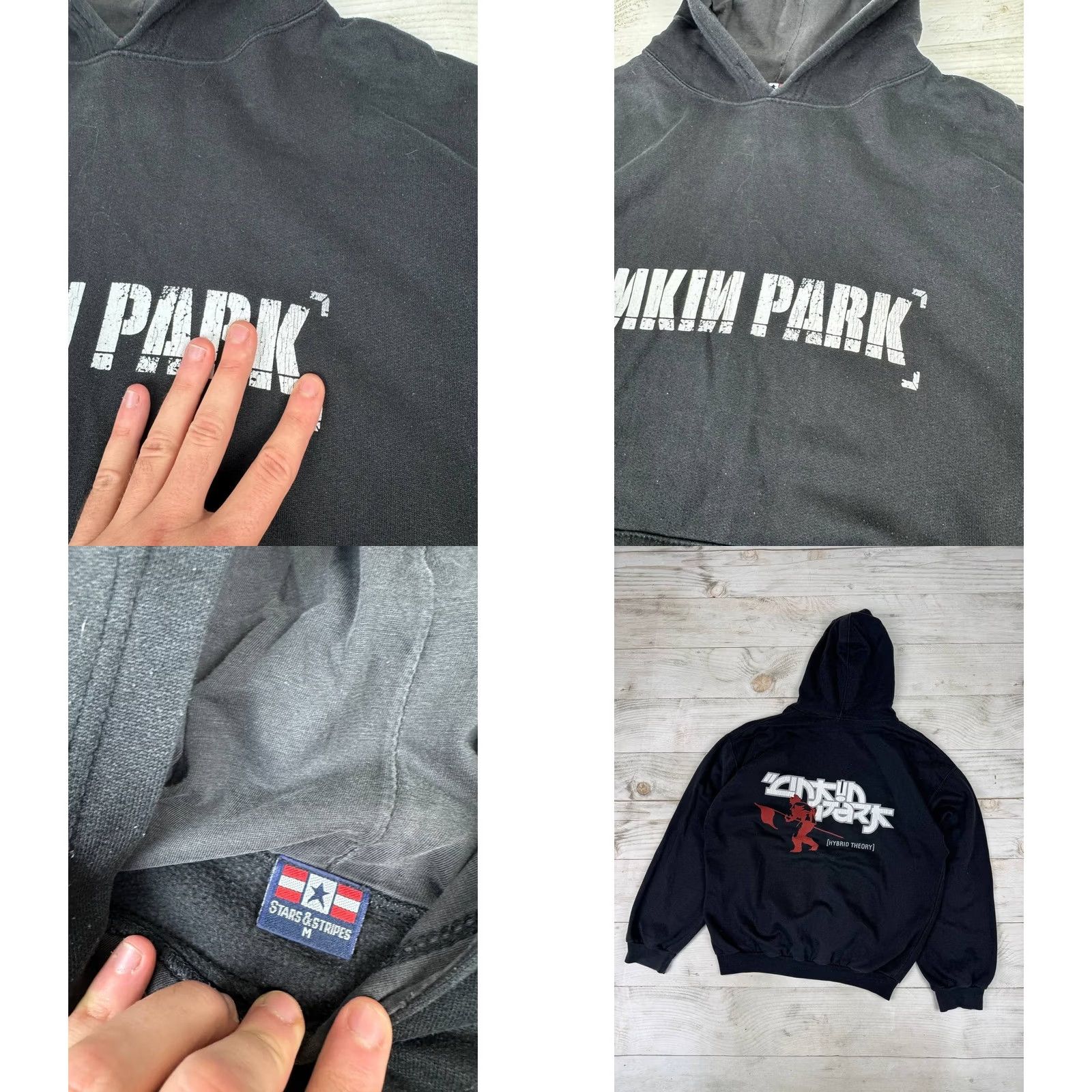 Vintage VINTAGE Linkin Park Hybrid Theory Hoodie Mens Size M Black Size US M / EU 48-50 / 2 - 8 Thumbnail