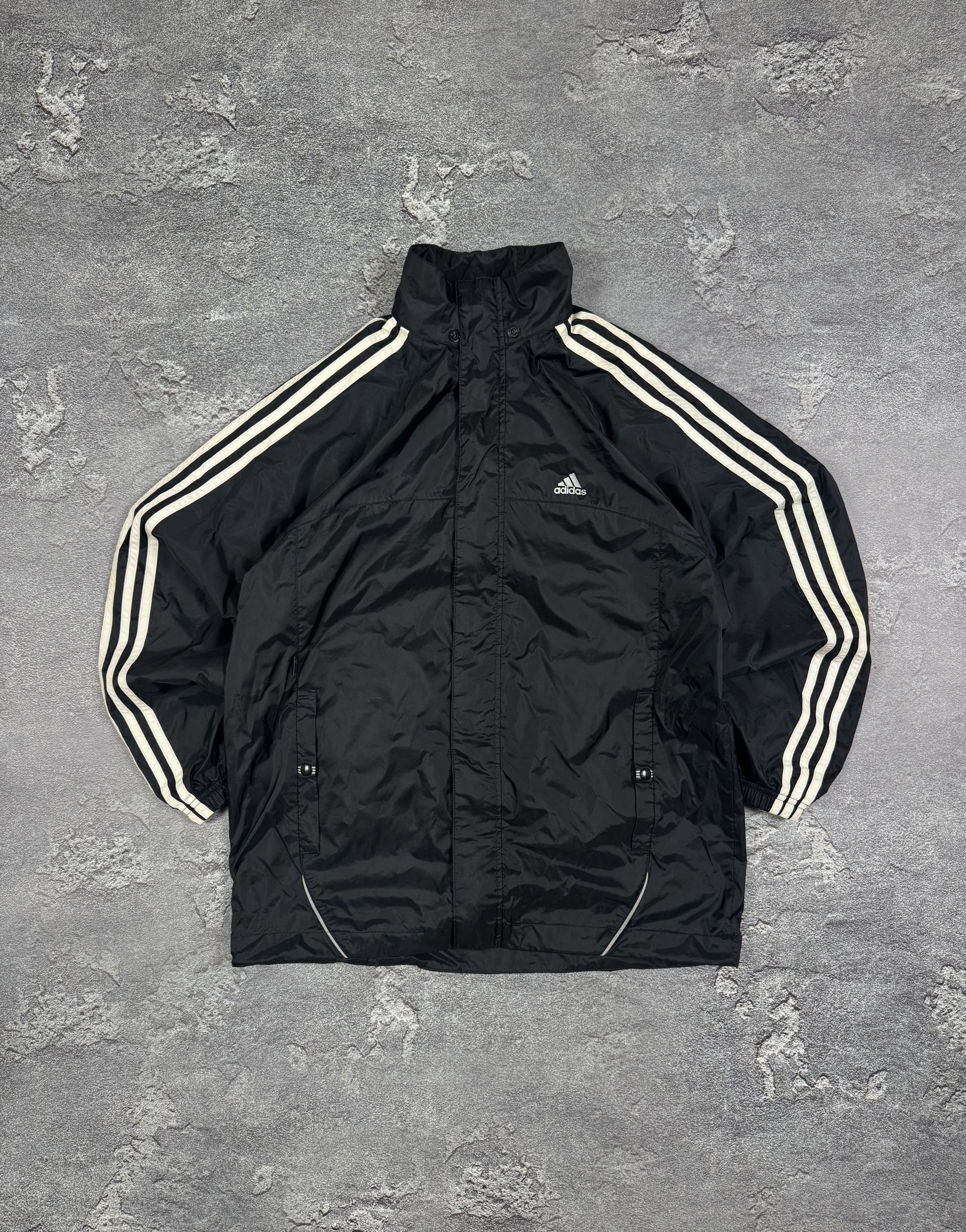 Adidas VTG 2000s Adidas Nylon 3 Stripes Jacket Size M Streetwear Size US M / EU 48-50 / 2 - 1 Thumbnail