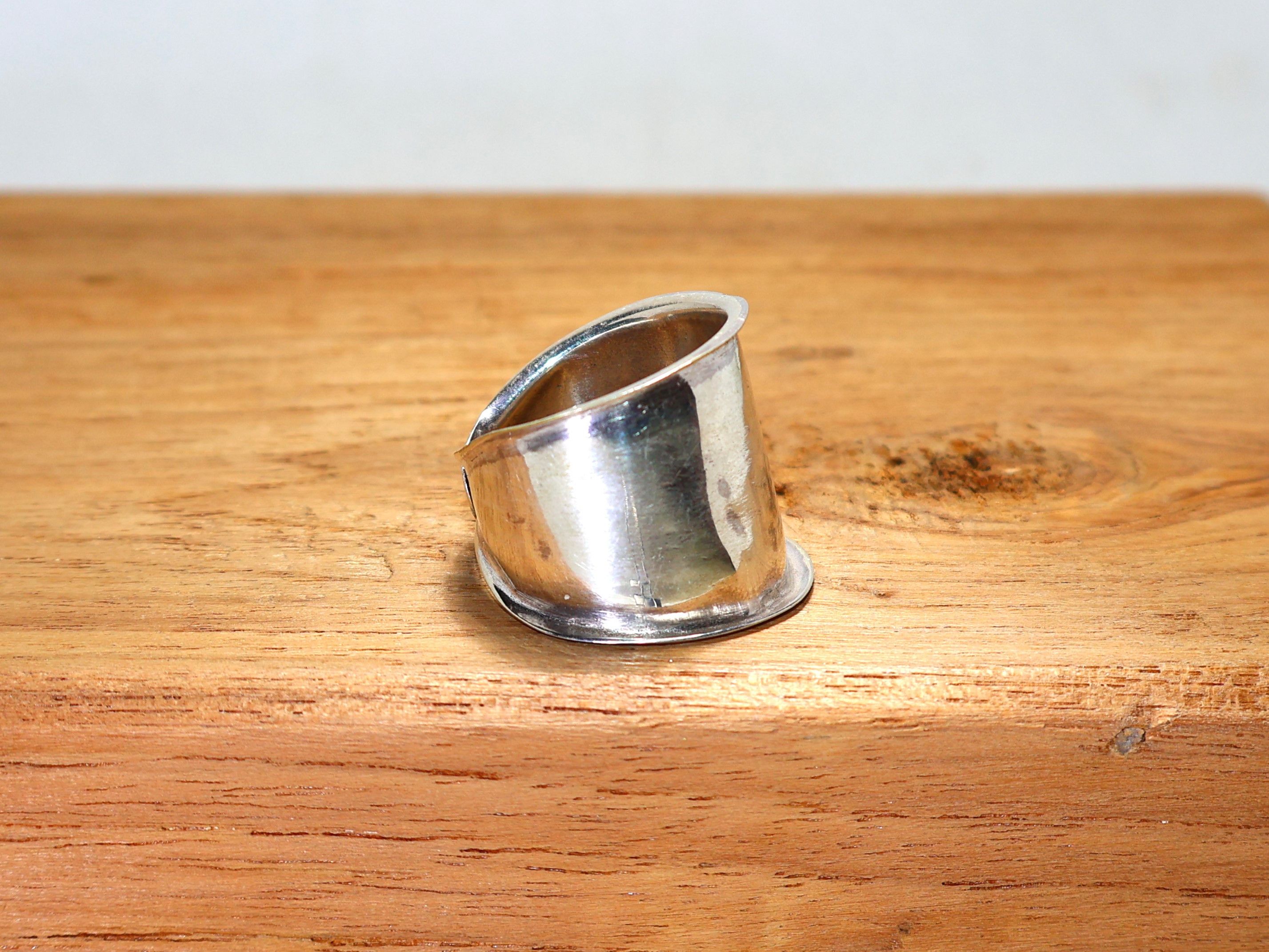 Handmade Wide Band Rings, Sterling Silver Ring, Handmade Ring, Plain Size ONE SIZE - 6 Thumbnail