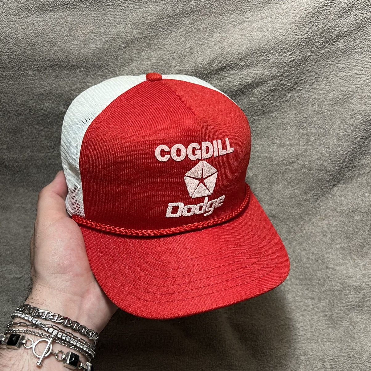 Chrysler × Vintage Vintage 70s Dodge Chrysler Mesh Trucker Hat SnapBack USA Size ONE SIZE - 1 Thumbnail