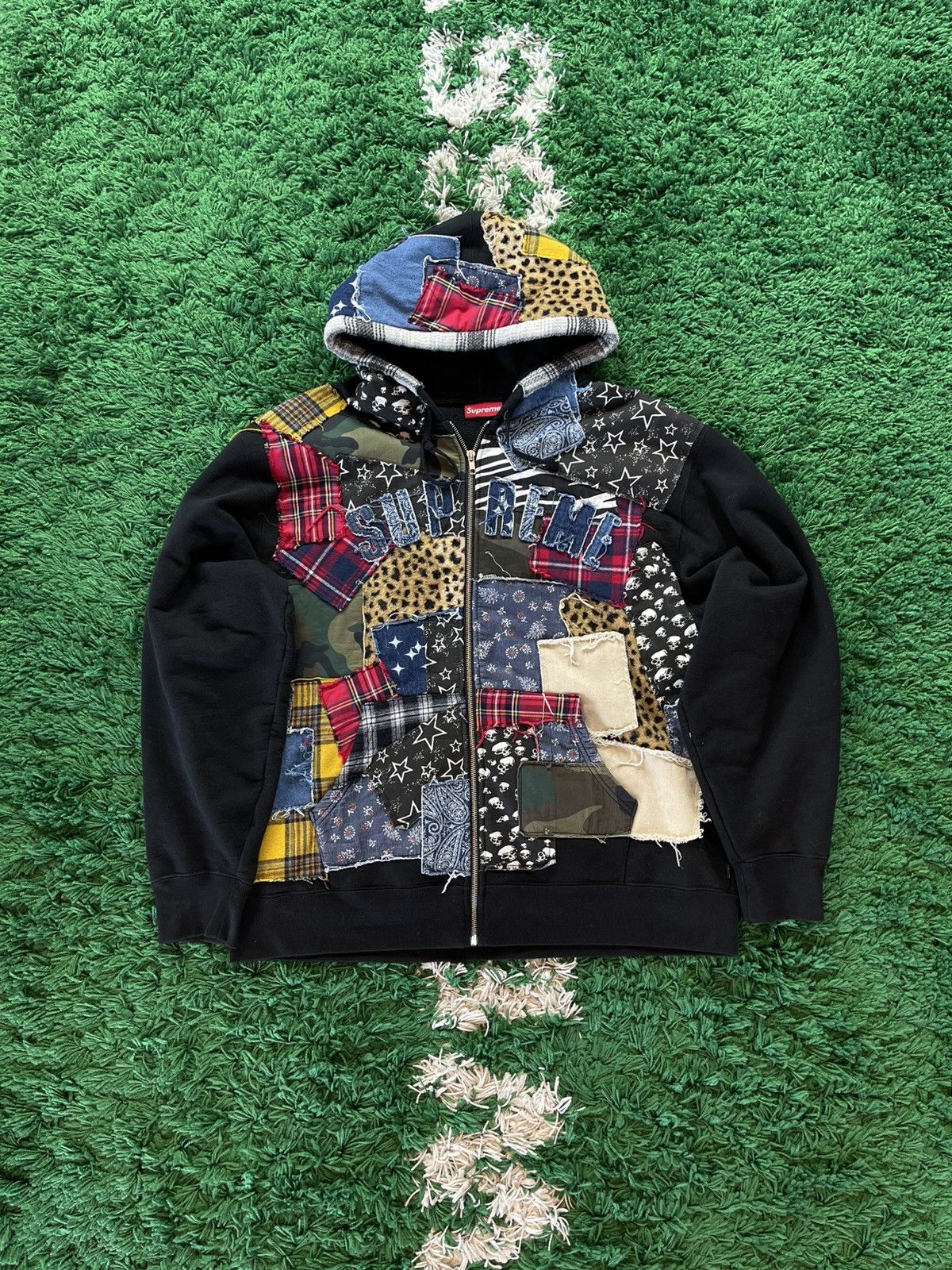 【Supreme x Thrasher】ZipUp Hooded Sweatshirt★Bright Blue Supreme × Thrasher Supreme x Thrasher SS15 Blue hoodie Size
