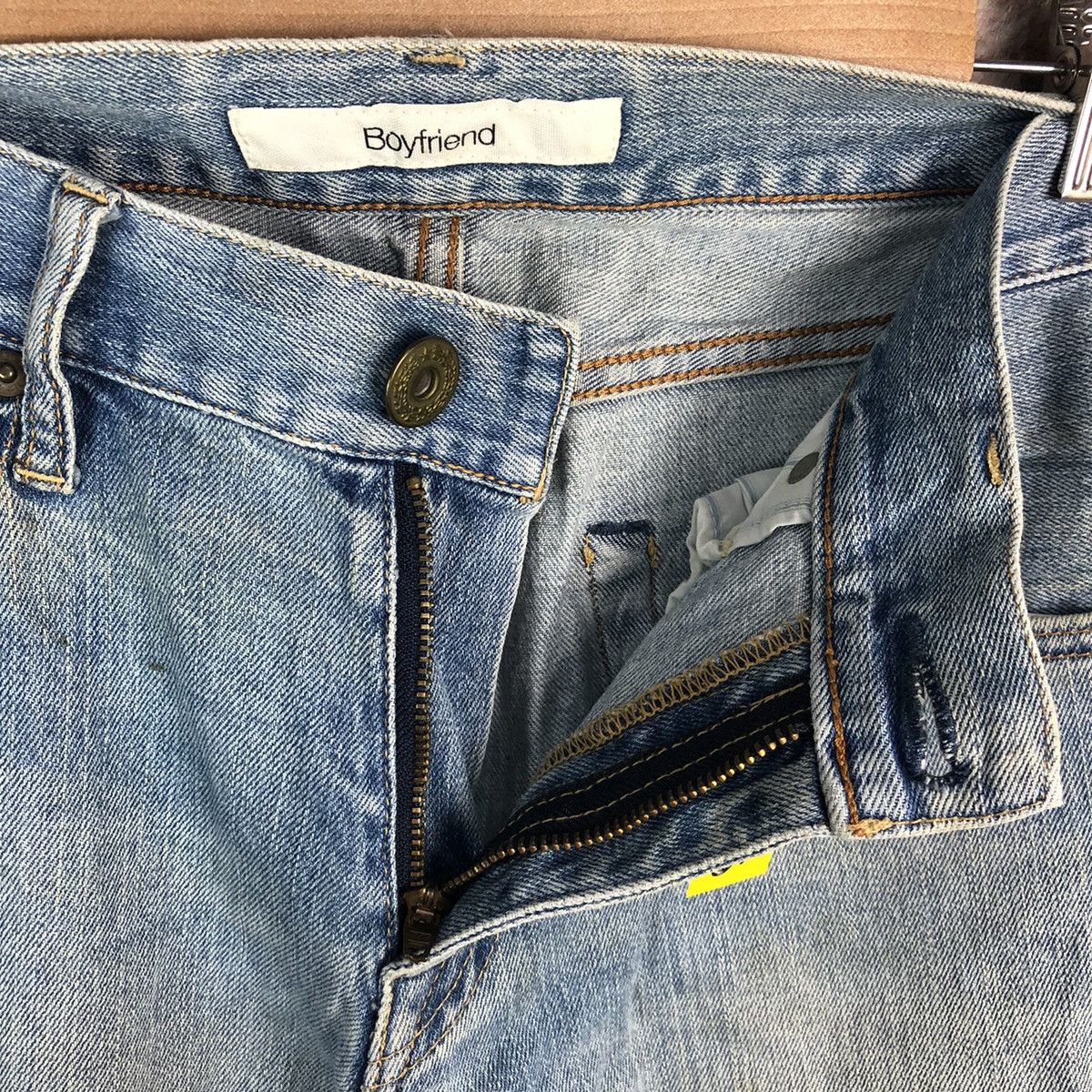 Uniqlo Uniqlo Boyfriend Blue Distressed Denim Pants #A998 Size US 32 / EU 48 - 15 Thumbnail