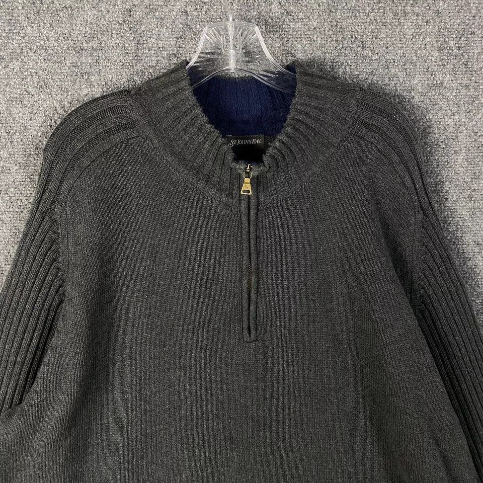 St. Johns Bay St. John's Bay 1/4 Zip Sweater Men's XXL Cotton Adults 2XL Size US XXL / EU 58 / 5 - 2 Thumbnail