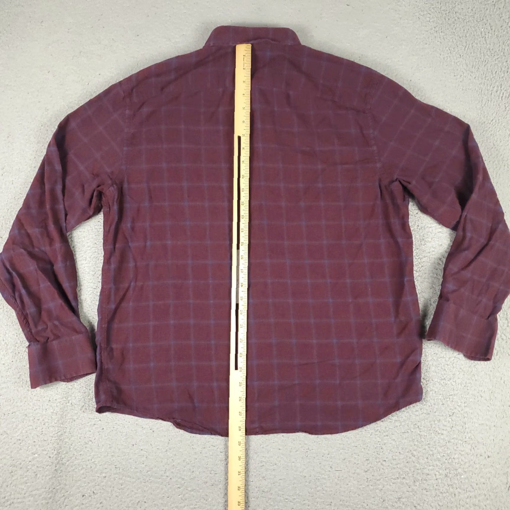 UNTUCKit VINTAGE UNTUCKit Men’s Shirt XL Red Blue Check Flannel Button-Up Long Sleeve Casual Formal Workwear Size US XL / EU 56 / 4 - 3 Thumbnail