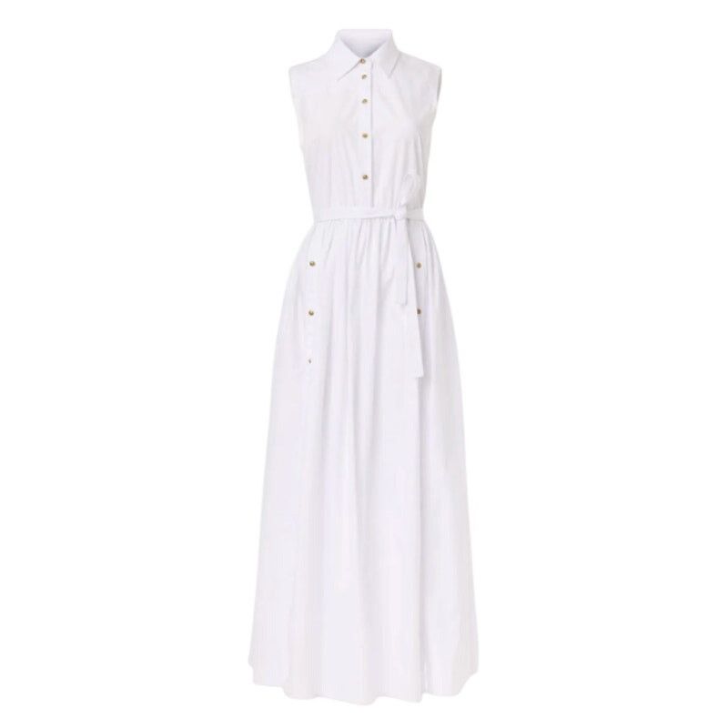 Rosetta Getty Rosetta Getty x RTR Buttoned Dress in White, Size US 10 Size L / US 10 / IT 46 - 1 Thumbnail