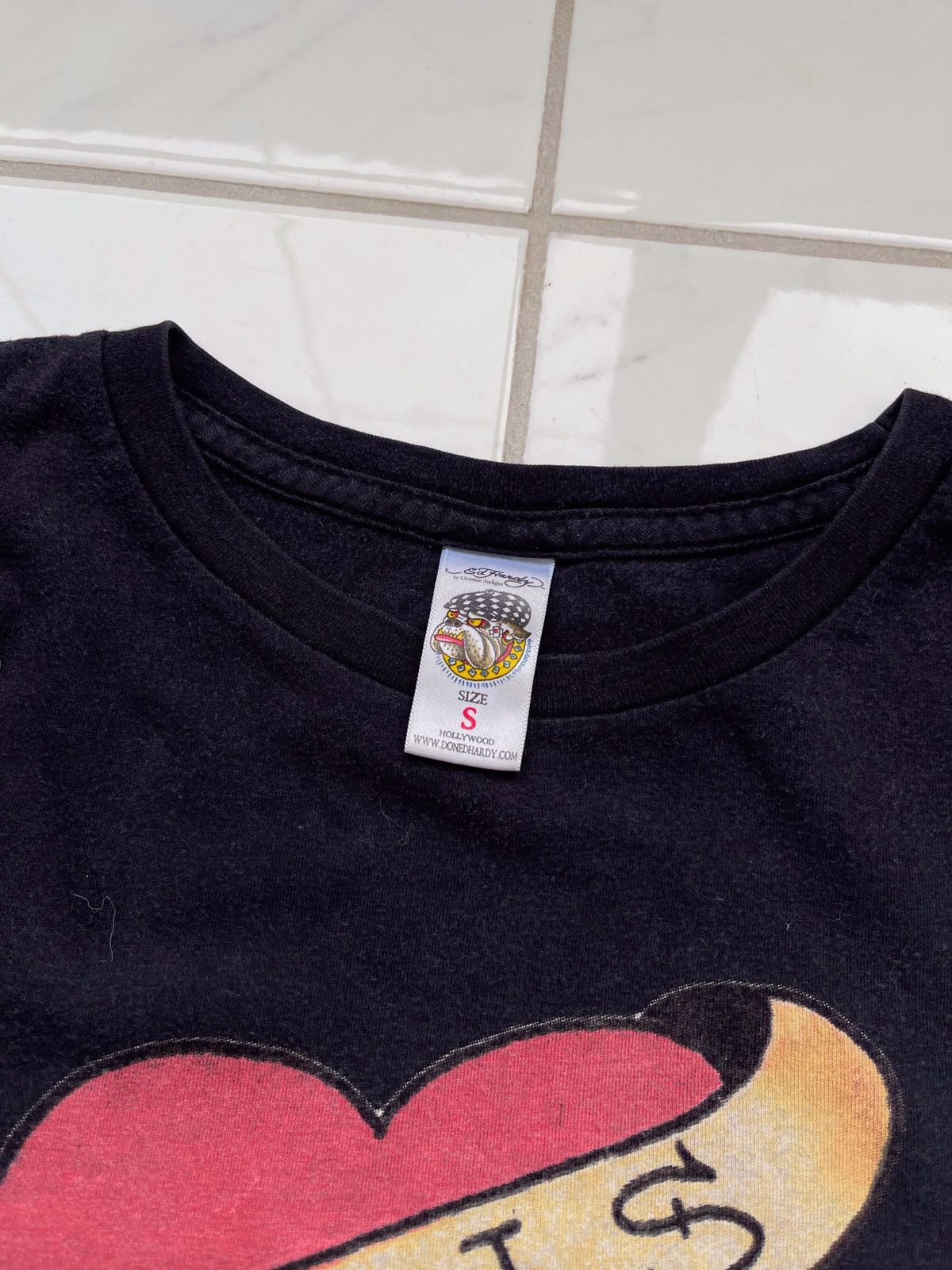 Ed Hardy × Vintage Vintage Y2k Ed Hardy Love Kills Slowly Tee Skull Size US S / EU 44-46 / 1 - 5 Thumbnail