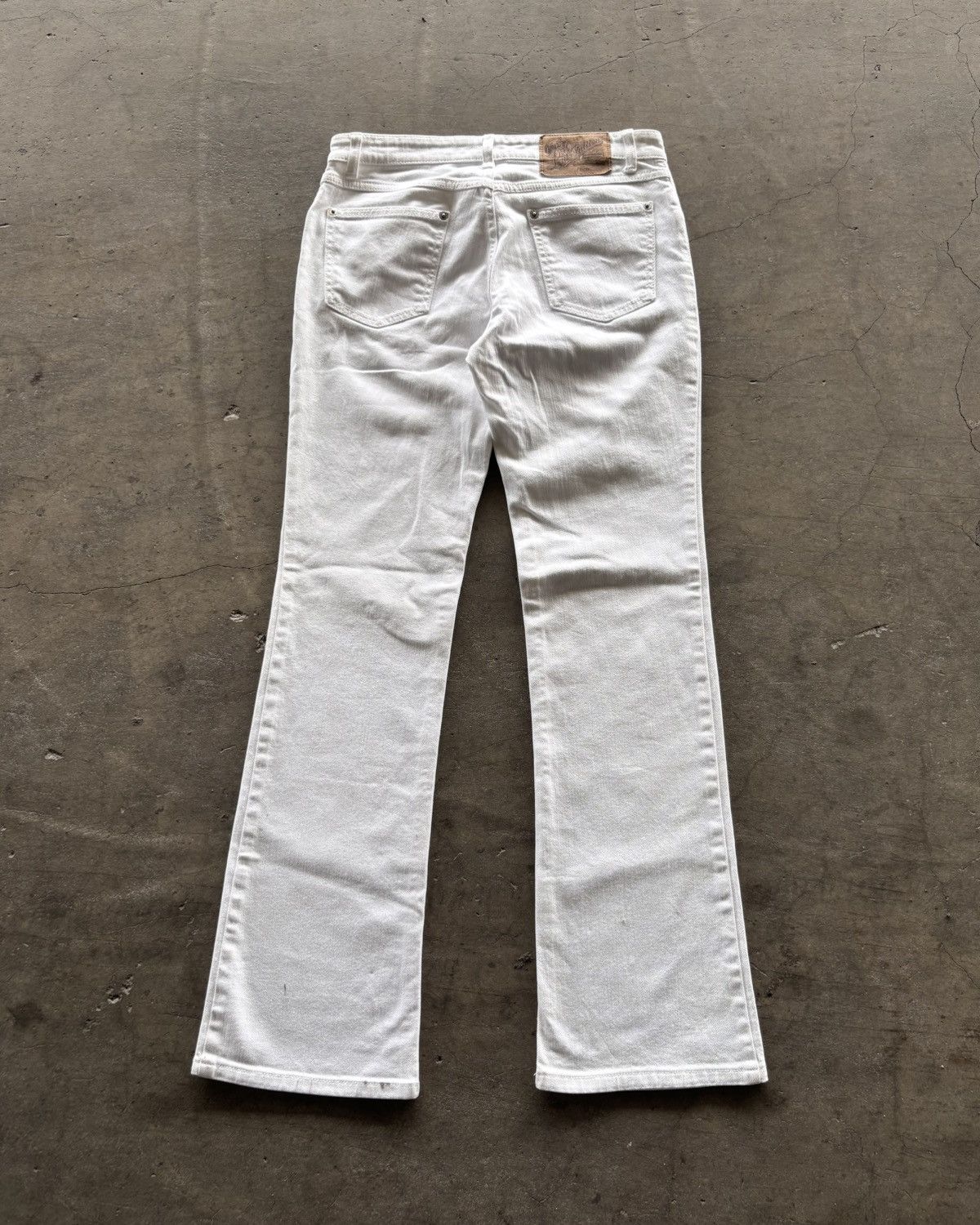 Louis Vuitton Louis Vuitton White Bootcut Jeans Size 26" / US 2 / IT 38 - 10 Thumbnail