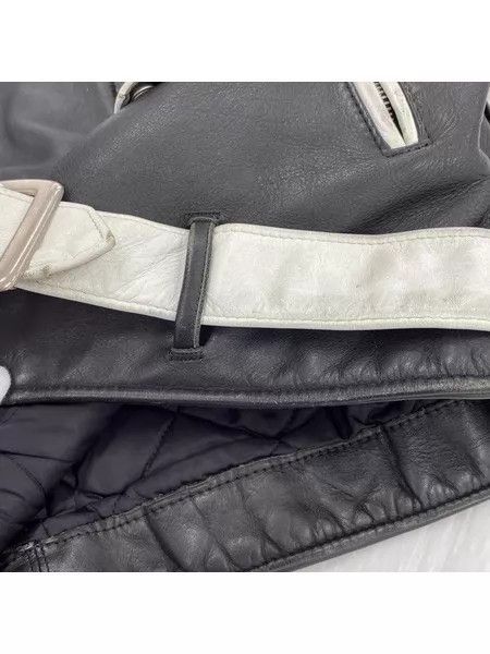 Schott Schott 613 black and white color scheme, punk style cowhid Size US S / EU 44-46 / 1 - 9 Thumbnail