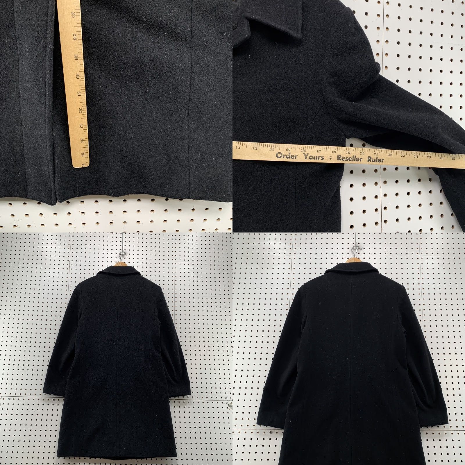 Eddie Bauer VINTAGE Eddie Bauer Wool Cashmere Trench Coat Womens Medium Black Lined Size M / US 6-8 / IT 42-44 - 8 Thumbnail