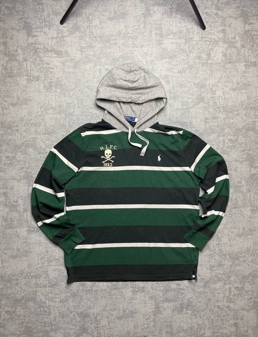 Polo Ralph Lauren Polo Ralph Lauren LS Long Sleeve Hooded Border "RLFC" Size US L / EU 52-54 / 3 - 1 Thumbnail
