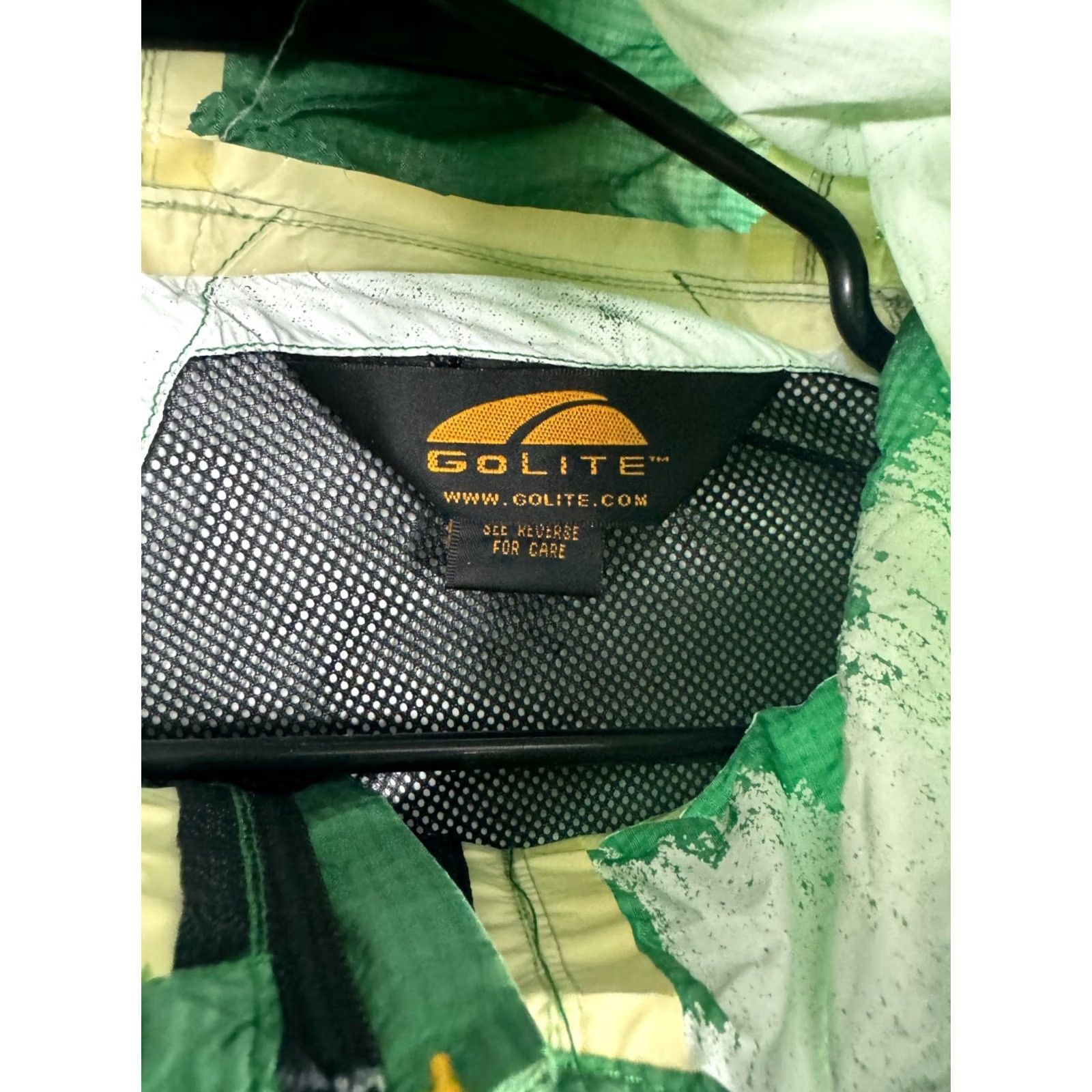 Vintage GoLite Golf Green Windbreaker - Mid-Length Jacket Size US M / EU 48-50 / 2 - 2 Thumbnail