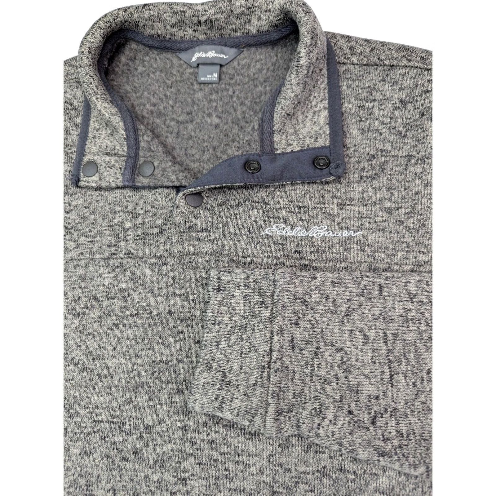 Eddie Bauer Eddie Bauer Sweater Pullover Fleece Men M Gray Outdoor Gear 1/4 Snap Button Size US M / EU 48-50 / 2 - 3 Thumbnail