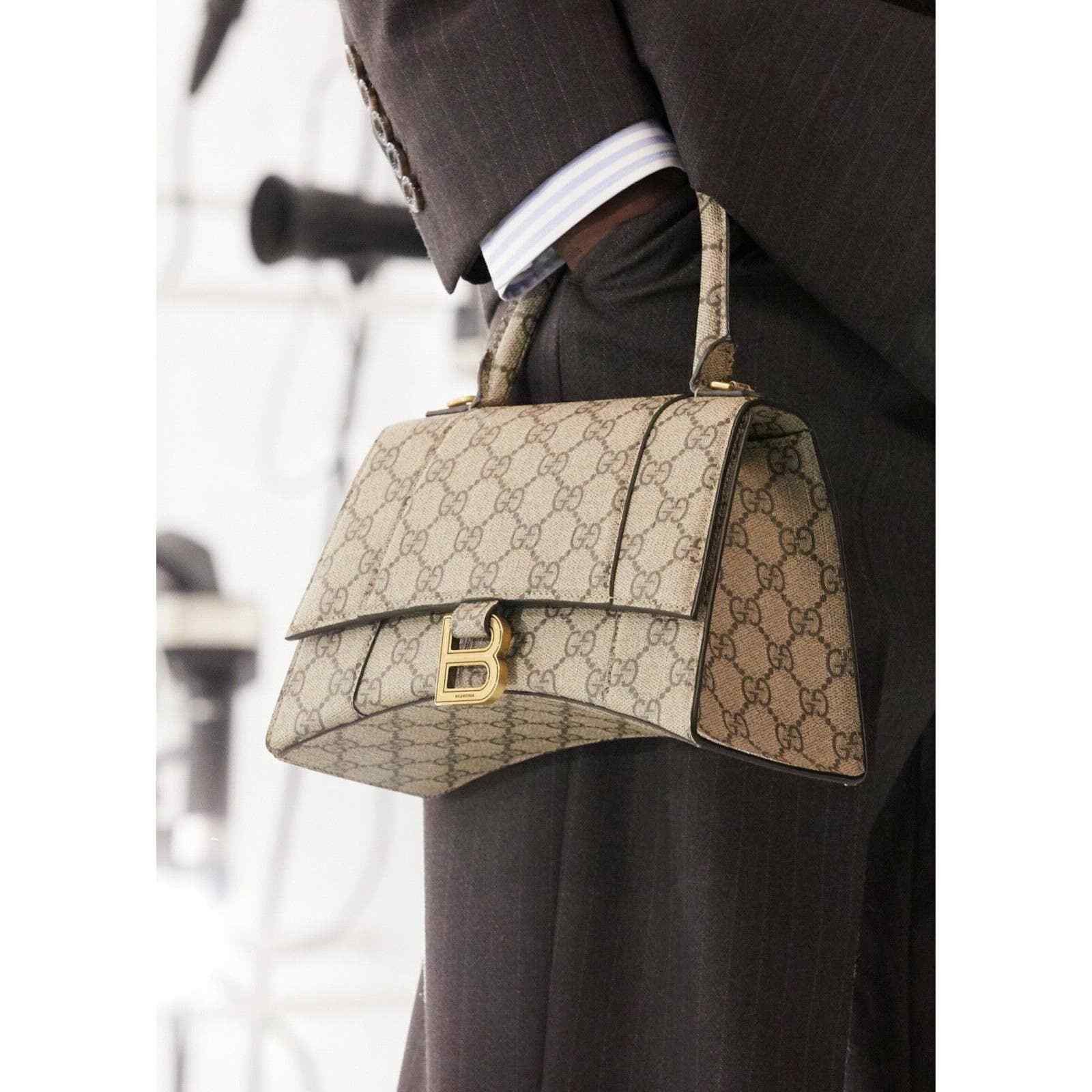 Gucci Gucci X Balenciaga Supreme Canvas GG Logo Top Handle Bag Size ONE SIZE - 4 Thumbnail
