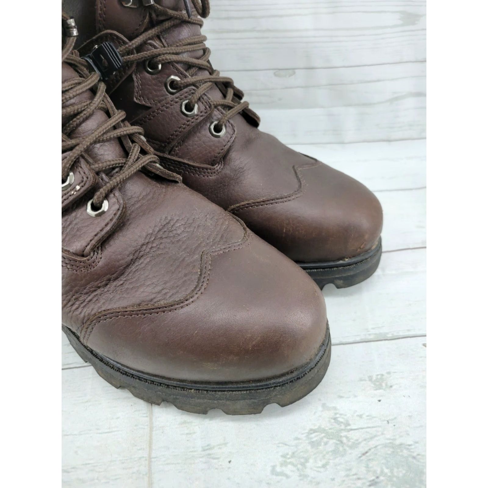 Vintage Guide Gear Leather Work Boots Brown Thinsulate Ultra Guide Dry Mens Sz 9EE Shoes Boots Myriad Eco Size US 9 / EU 42 - 6 Thumbnail