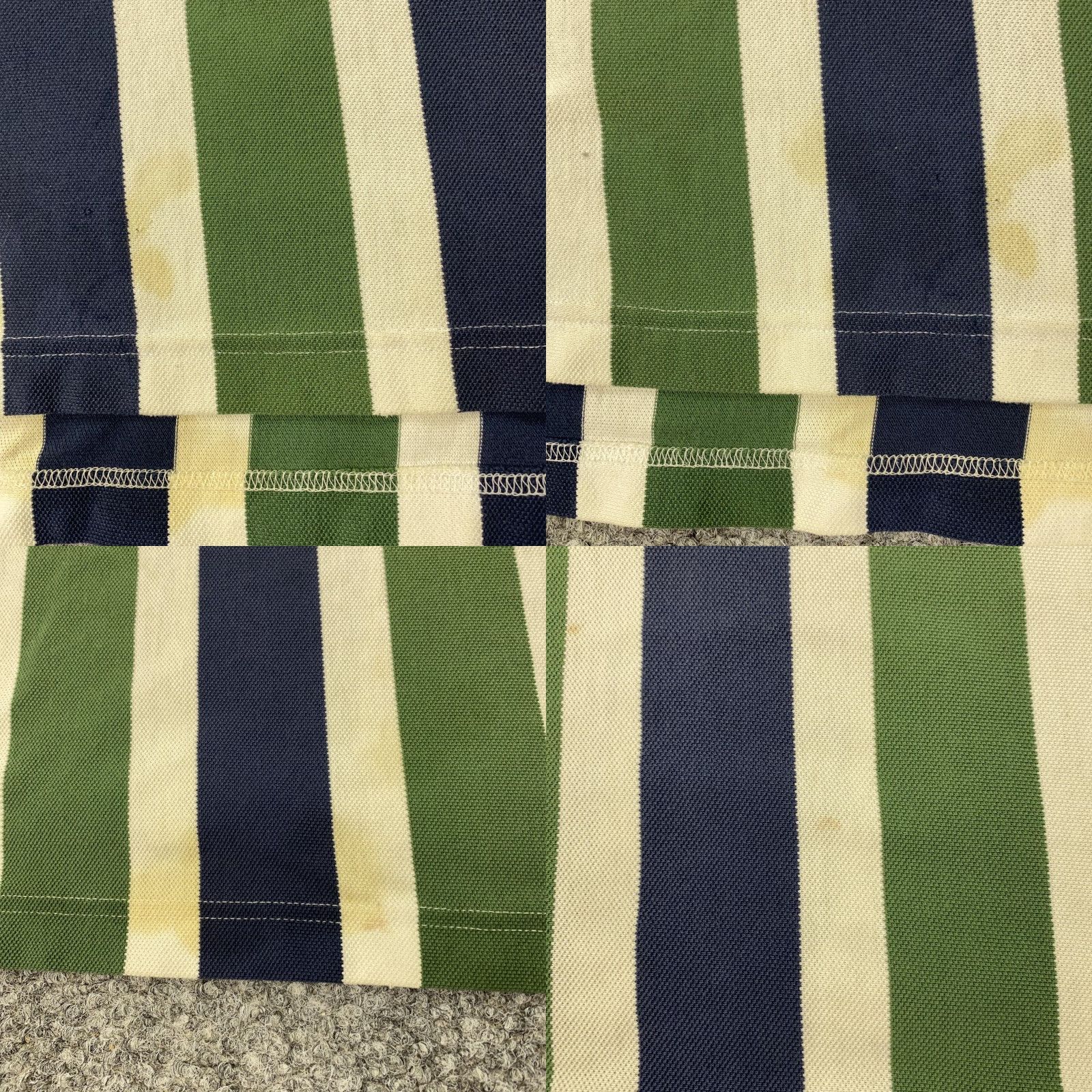 Tommy Hilfiger VINTAGE Tommy Hilfiger Polo Shirt Mens XL Green Navy Striped Crest 90s Casual Size US XL / EU 56 / 4 - 8 Thumbnail