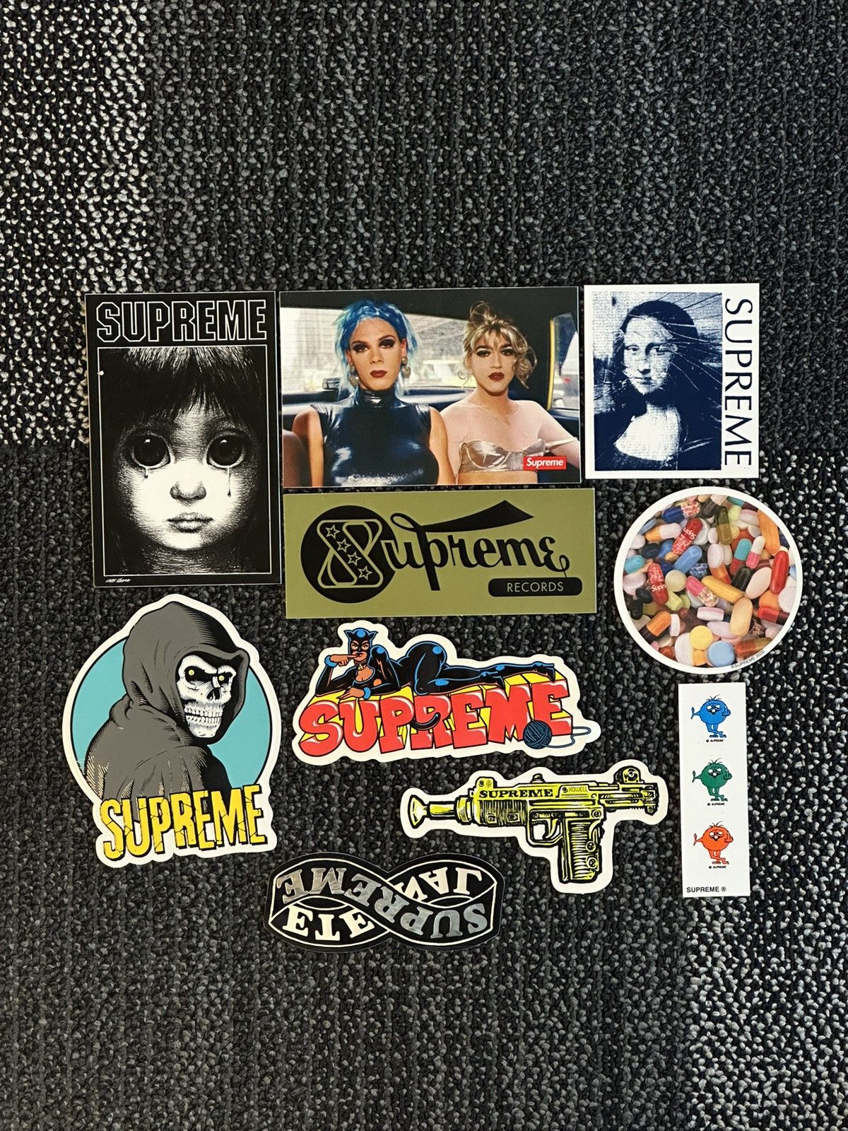 Supreme 10x Supreme Stickers Lot | Grailed