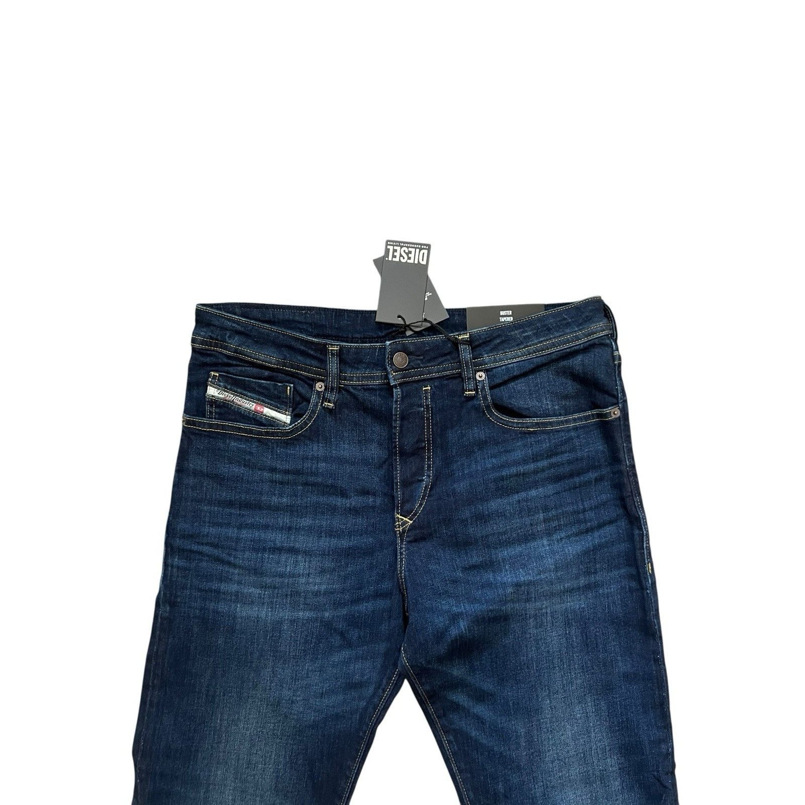 Diesel Diesel Mens Buster Tapered Jeans RB066 Blue $195 Size 34/32 Size US 34 / EU 50 - 2 Thumbnail