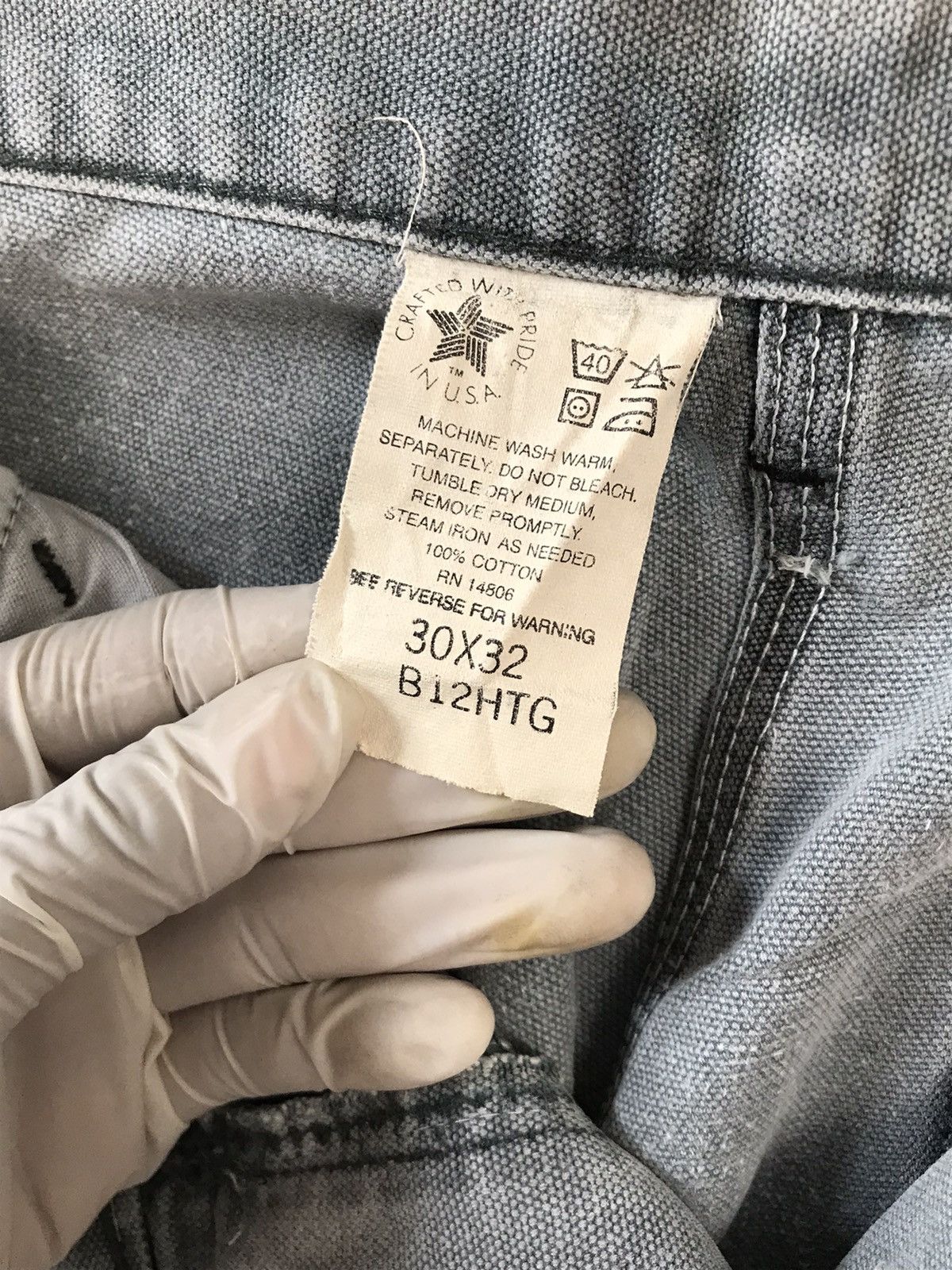 Carhartt Vintage Carhartt B11 mdt carpenter workwear denim Size US 30 / EU 46 - 6 Thumbnail