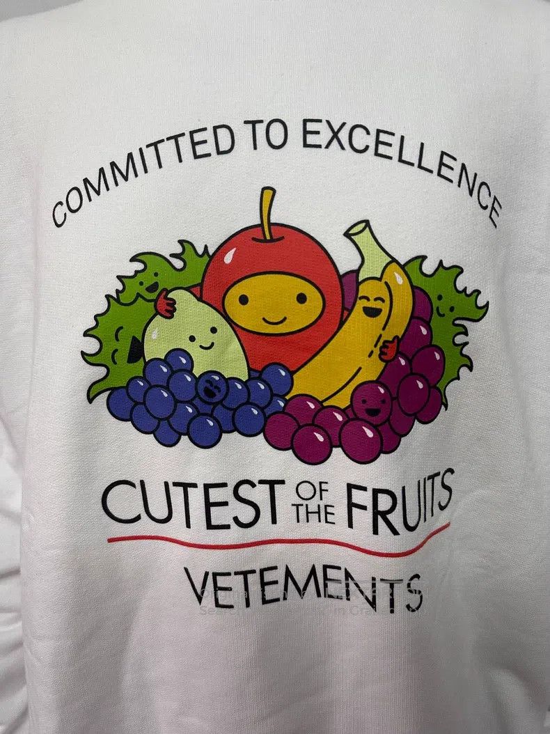 Vetements Vetements Fruit Print Hoodie Size US S / EU 44-46 / 1 - 3 Thumbnail