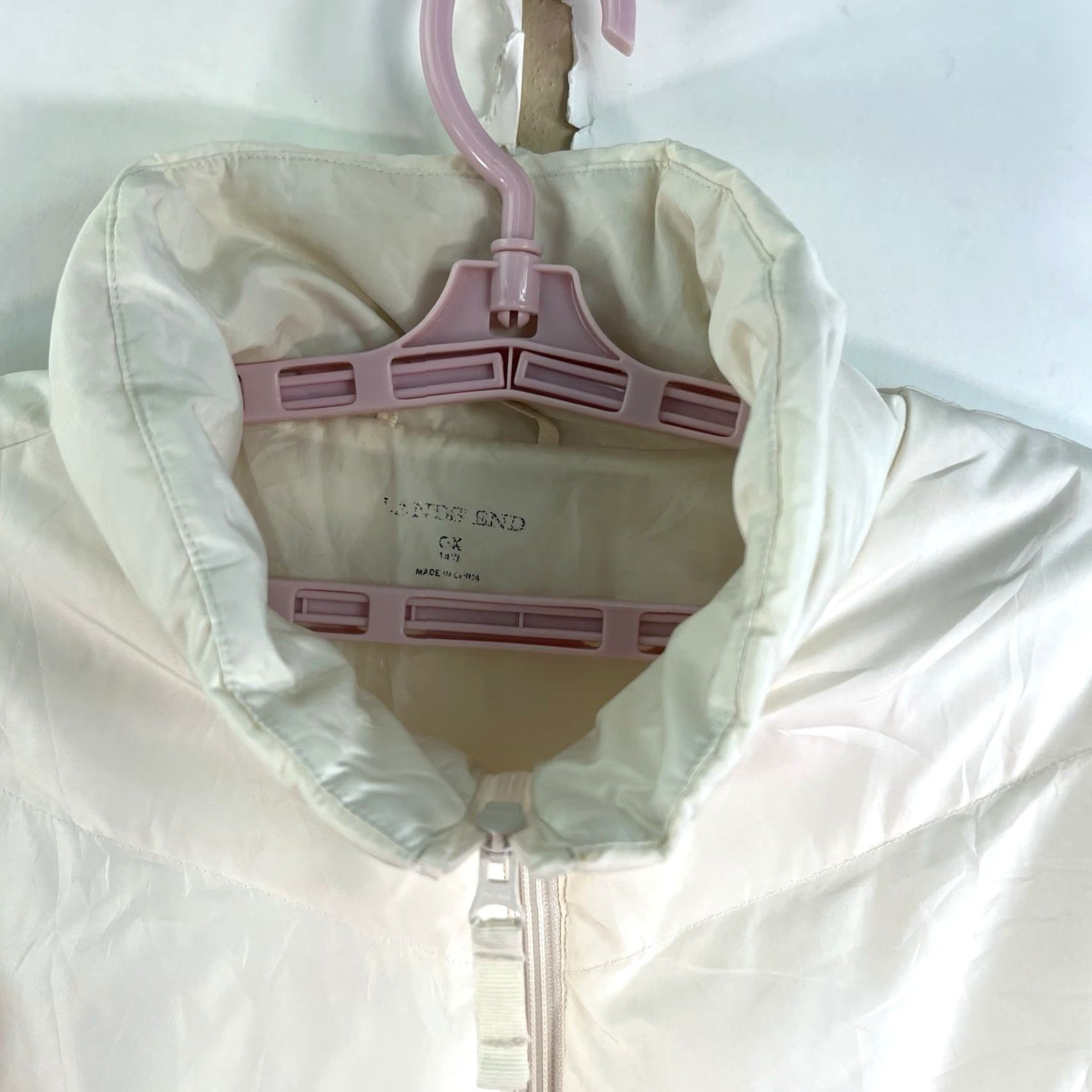 Lands' End Lands End Jacket Womens Size 14/16 Ivory Light Weight Down Size XXL / US 16-18 / IT 52-54 - 2 Thumbnail