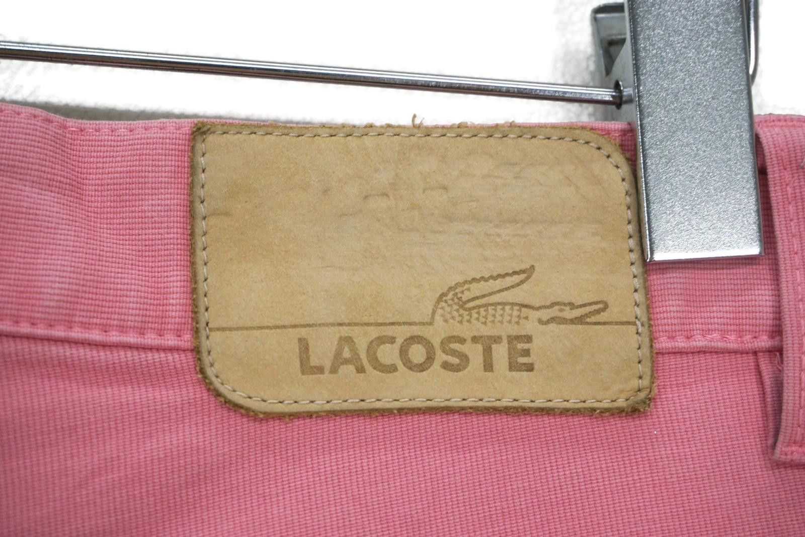 Vintage Lacoste Pants Relaxed Fit Pink Trousers fits W31xL31.5 Size 30" / US 8 / IT 44 - 9 Thumbnail