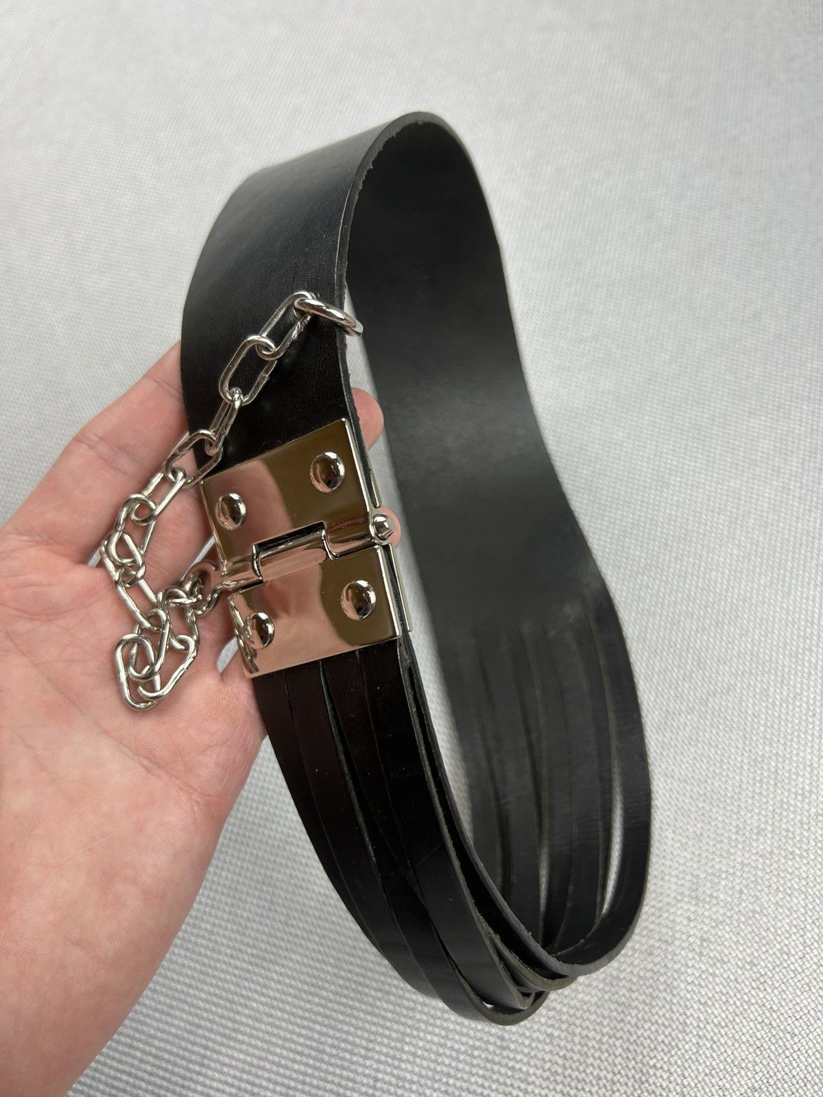 Jean Paul Gaultier Archive Jean Paul Gaultier Leather Rare Waist Belt Size ONE SIZE - 8 Thumbnail