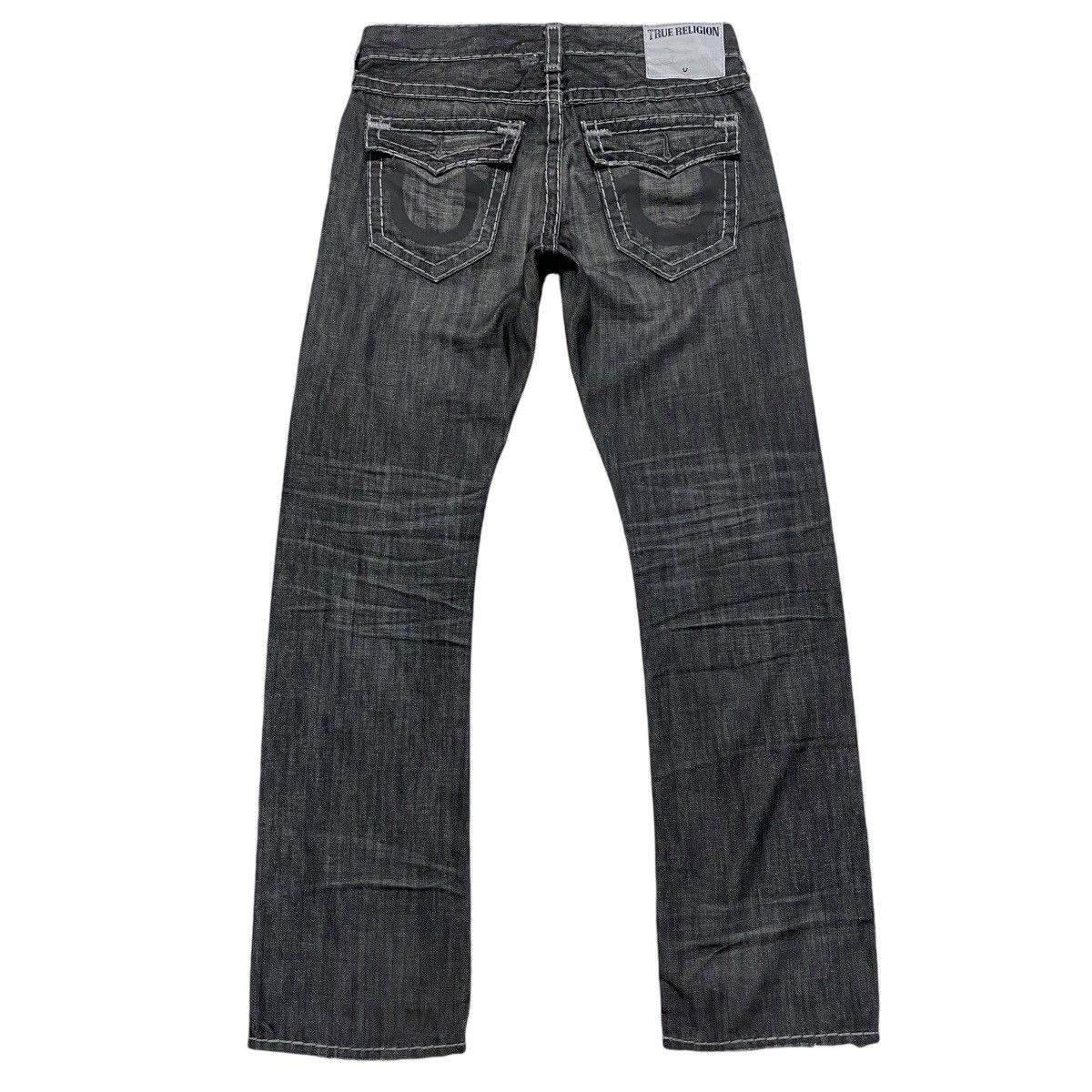 True Religion True Religion Reflected Ricky Flap Black Denim Jeans Size US 34 / EU 50 - 1 Thumbnail