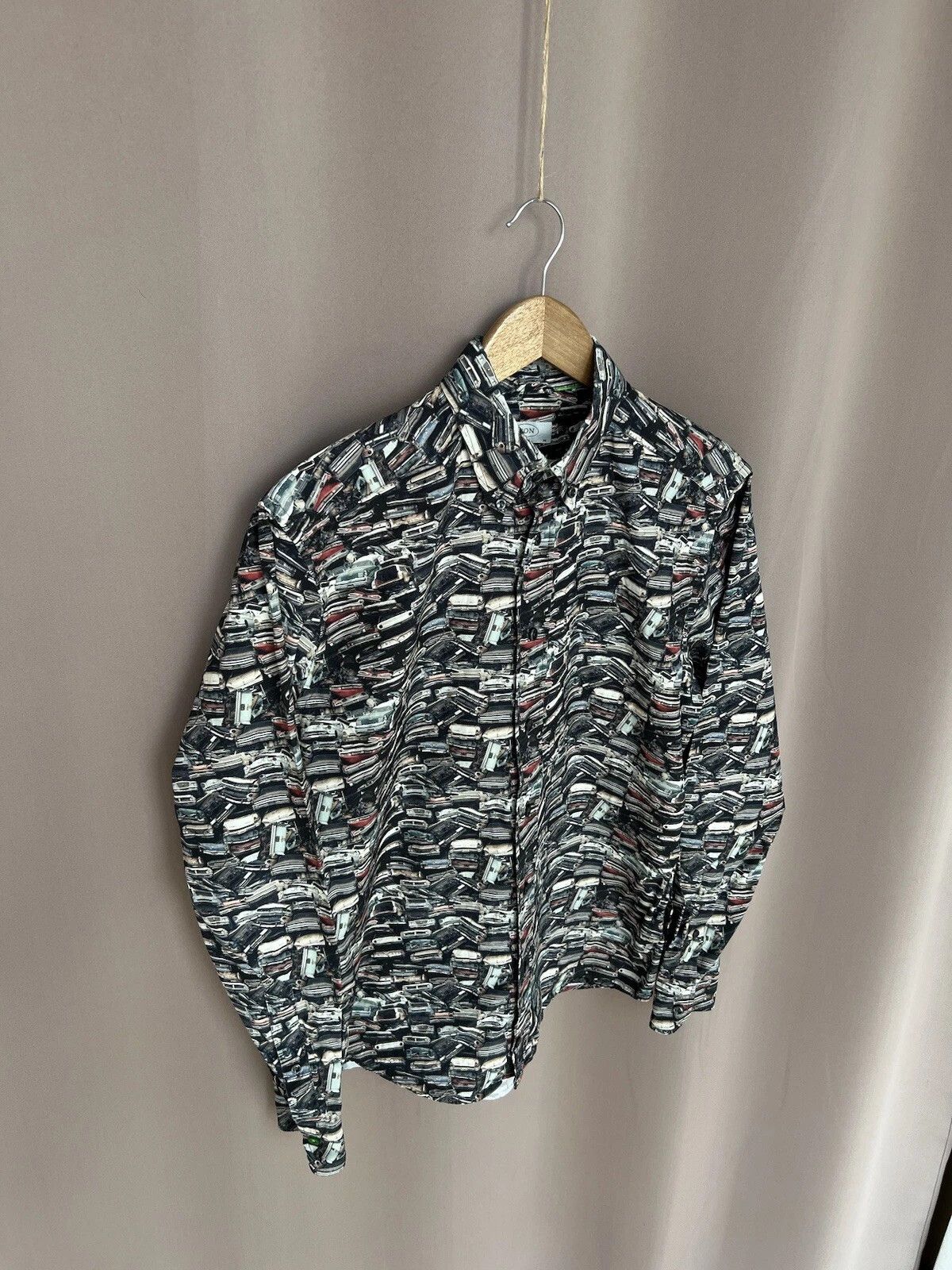 Eton Eton Button Down Shirt Monogram Car Print Mens Size M Size US M / EU 48-50 / 2 - 5 Thumbnail