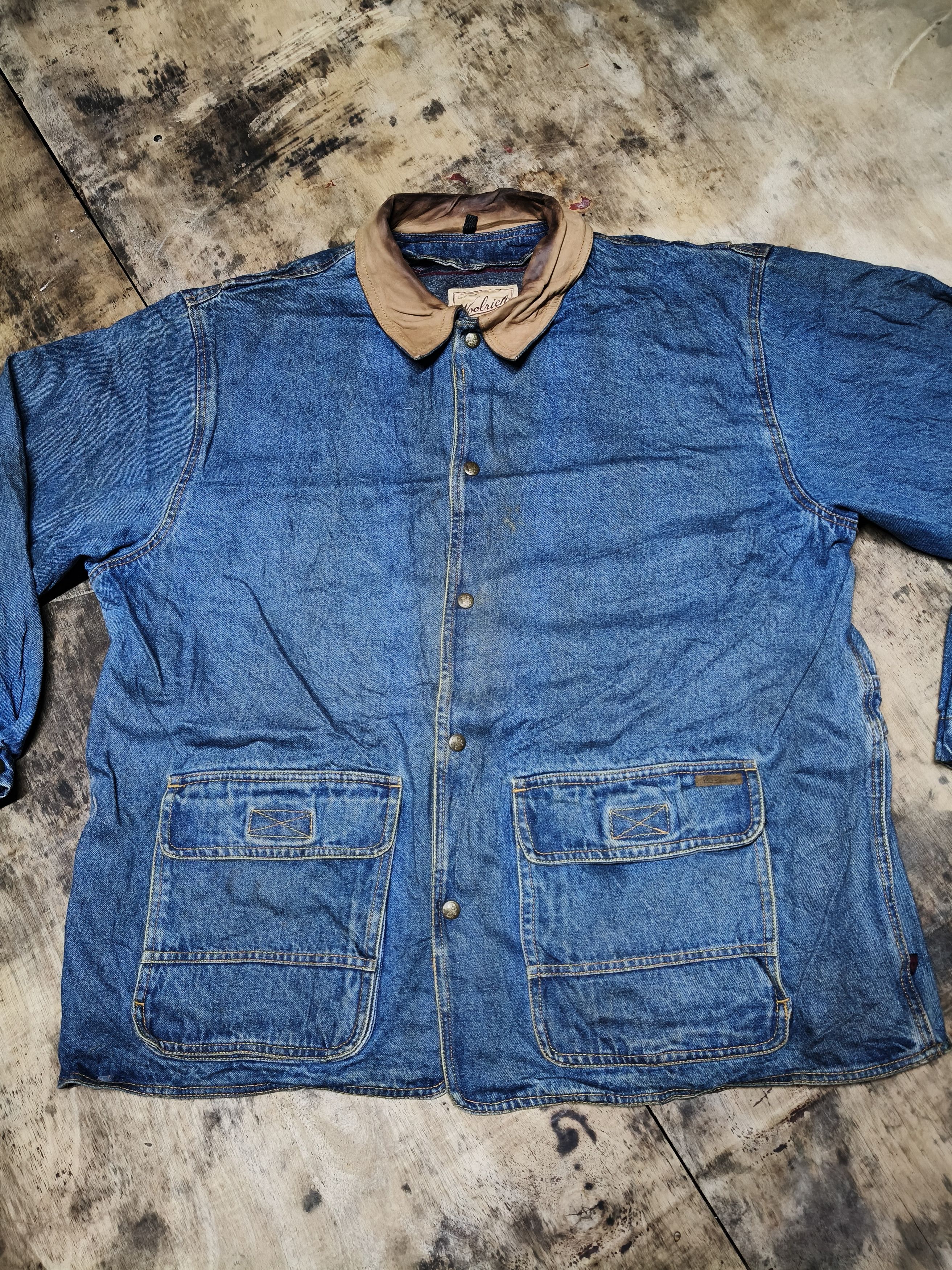 Woolrich Woolen Mills Woolrich Denim Double Jacket Size XL / US 12-14 / IT 48-50 - 3 Thumbnail