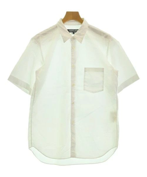 Comme des Garcons Homme Deux Shirt Short Sleeve Plain Chest Pocket Cotton White Size US L / EU 52-54 / 3 - 1 Thumbnail