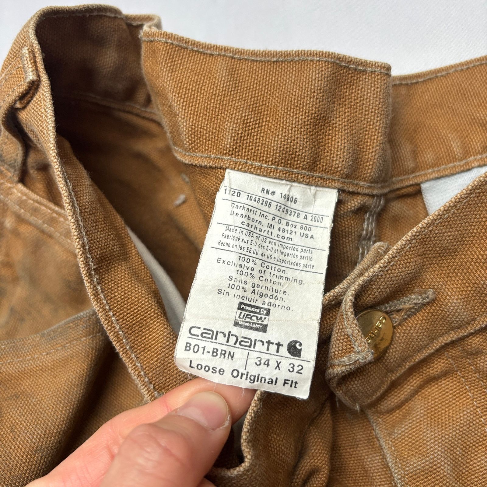 Carhartt Carhartt Iconic B01 Firm Duck Double Front Dungaree Pants 30 Size US 30 / EU 46 - 6 Thumbnail