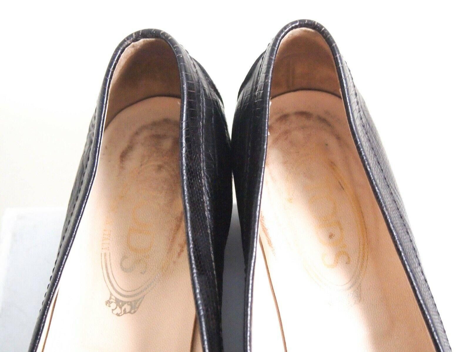 Tod's Tod's Low Heel Pumps Brown Leather Womens US 10 EU 40 Size US 10 / IT 40 - 5 Thumbnail