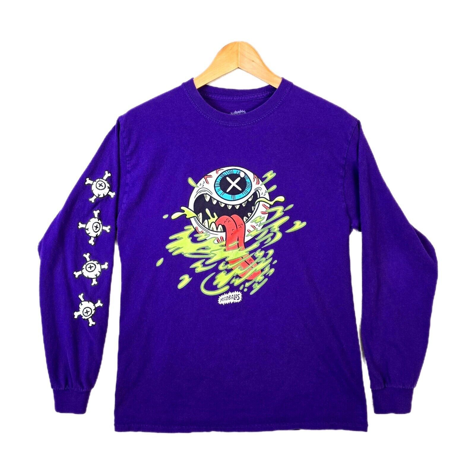 Other MADBALLS All Eyes On Me Mens Purple Medium Long Sleeve Shirt Size US M / EU 48-50 / 2 - 1 Thumbnail