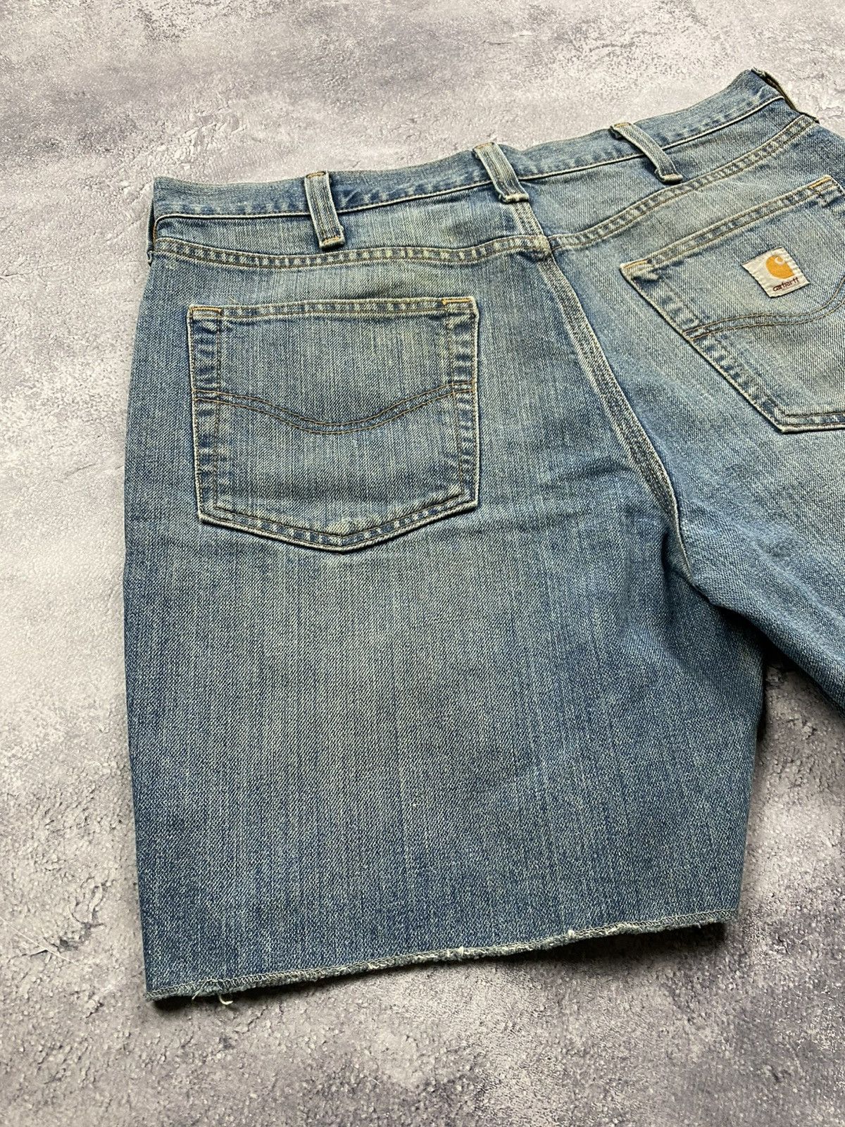 Carhartt Vintage Carhartt Denim Shorts Workwear Y2K Rare Faded 90s Size US 34 / EU 50 - 15 Thumbnail