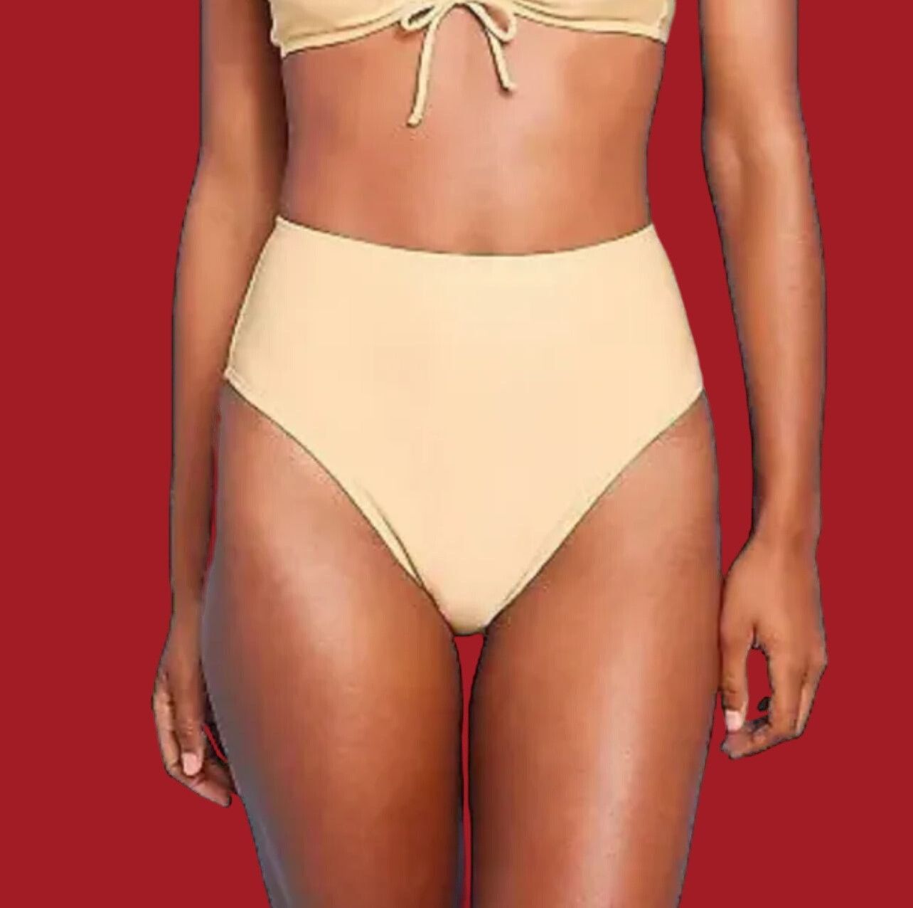 Other Shade & Shore - Women's Cheeky Bikini Bottom High Rise High Size ONE SIZE - 1 Thumbnail