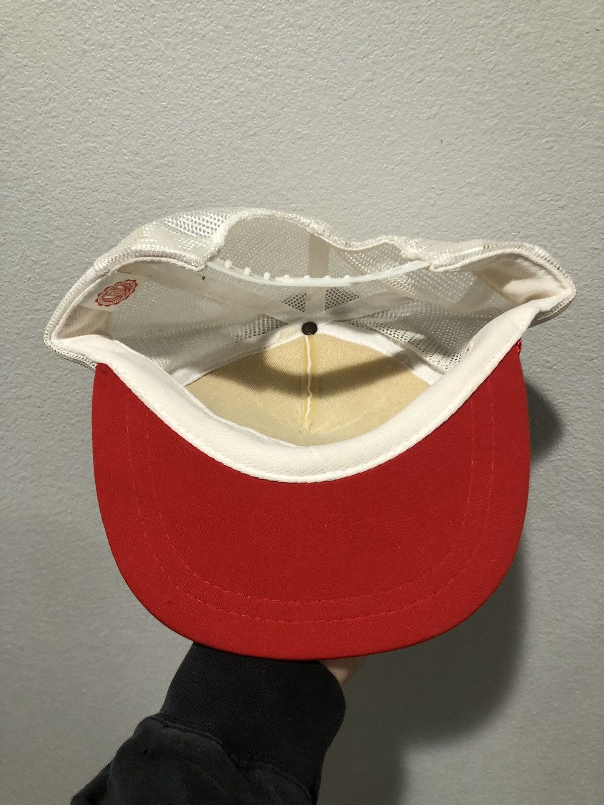 Vintage 80s Arkansas Razorbacks University Trucker Cap Size ONE SIZE - 6 Thumbnail