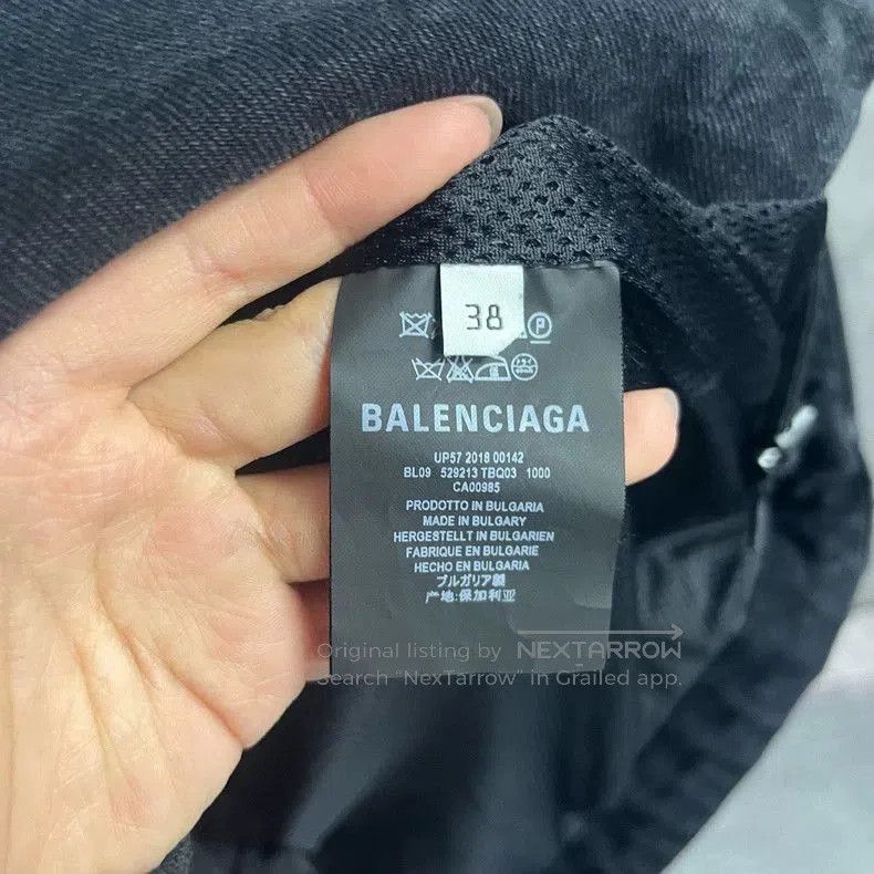 Balenciaga Balenciaga Black Logo Print Jacket. Size US XS / EU 42 / 0 - 2 Thumbnail