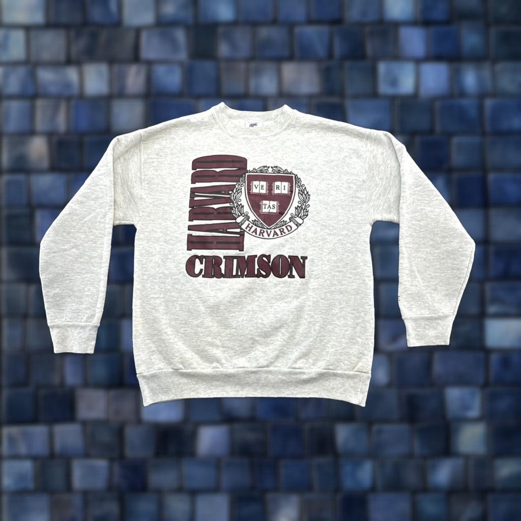 Lee VINTAGE Harvard Crimson University Sweatshirt XL Ivy League NCAA USA BIKE Size US XL / EU 56 / 4 - 1 Thumbnail