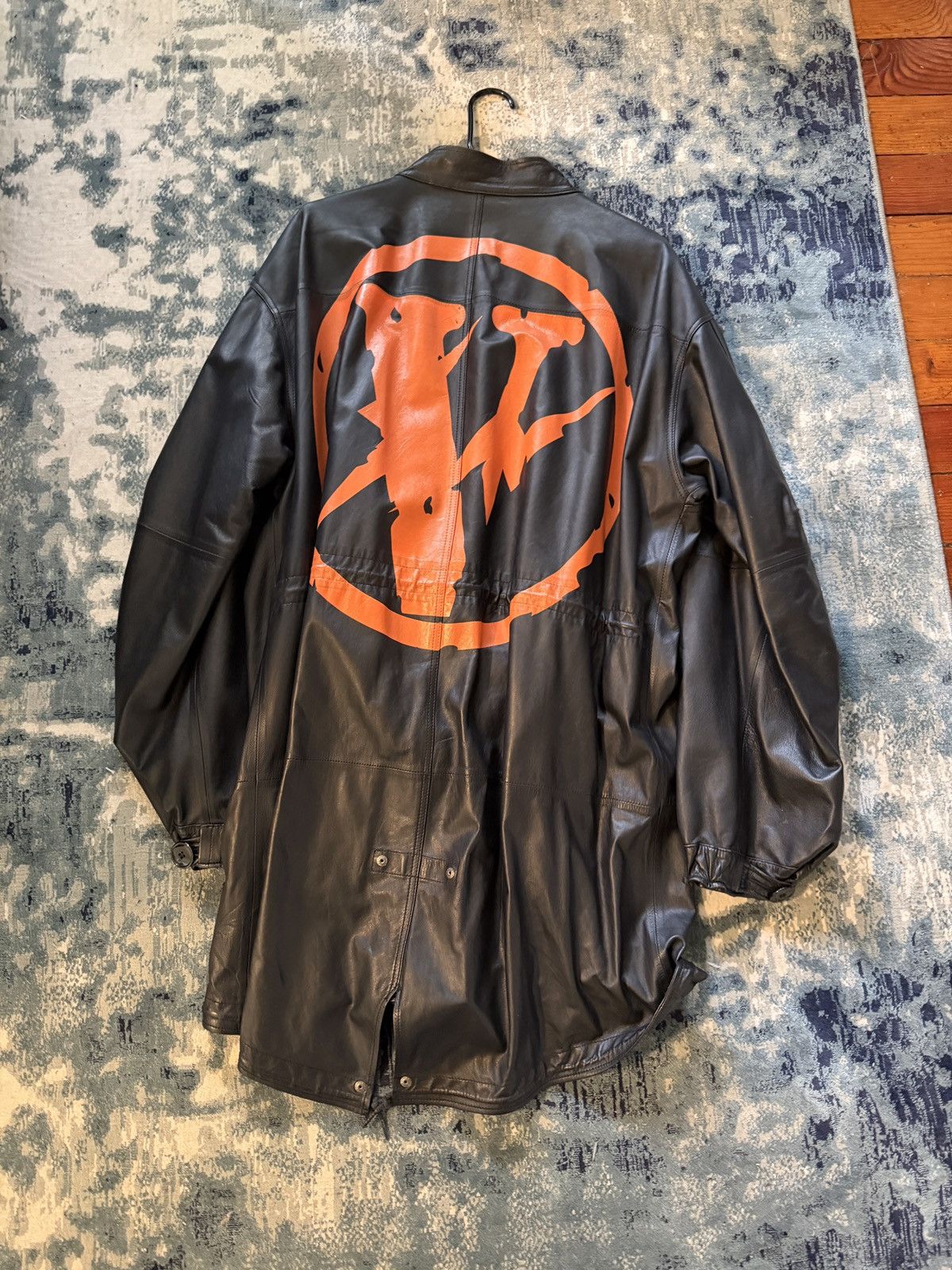 Vlone Vlone x Fragment Leather Parka Size US M / EU 48-50 / 2 - 1 Thumbnail