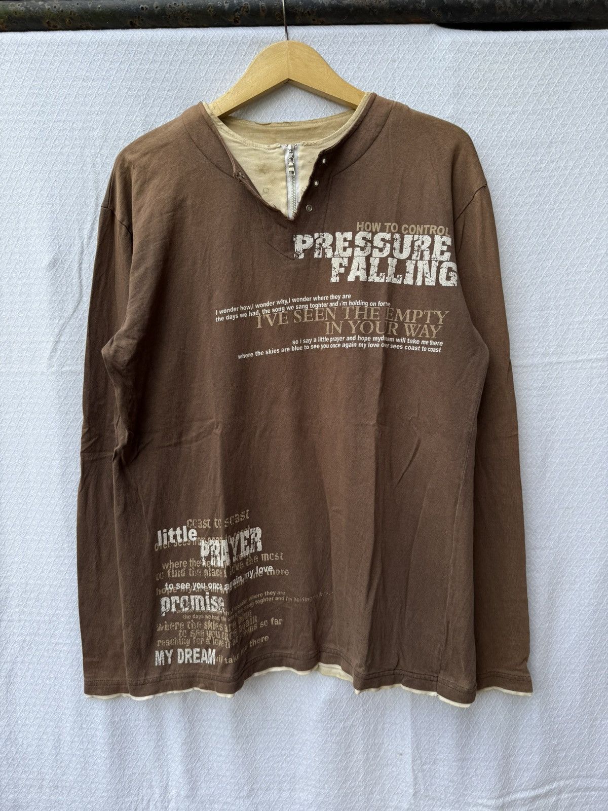 Japanese Double Layer Poem Style Longsleeve