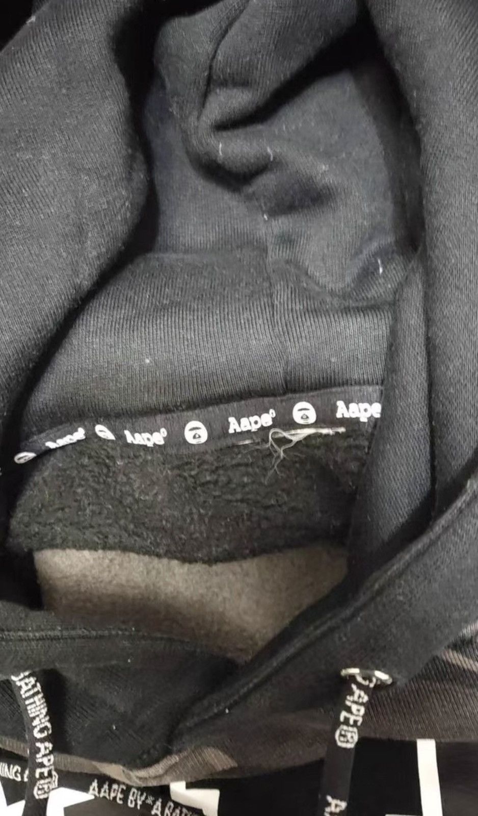 Bape BAPE OG Nigo era, gray patchwork fleece hoodie Size US XL / EU 56 / 4 - 8 Thumbnail