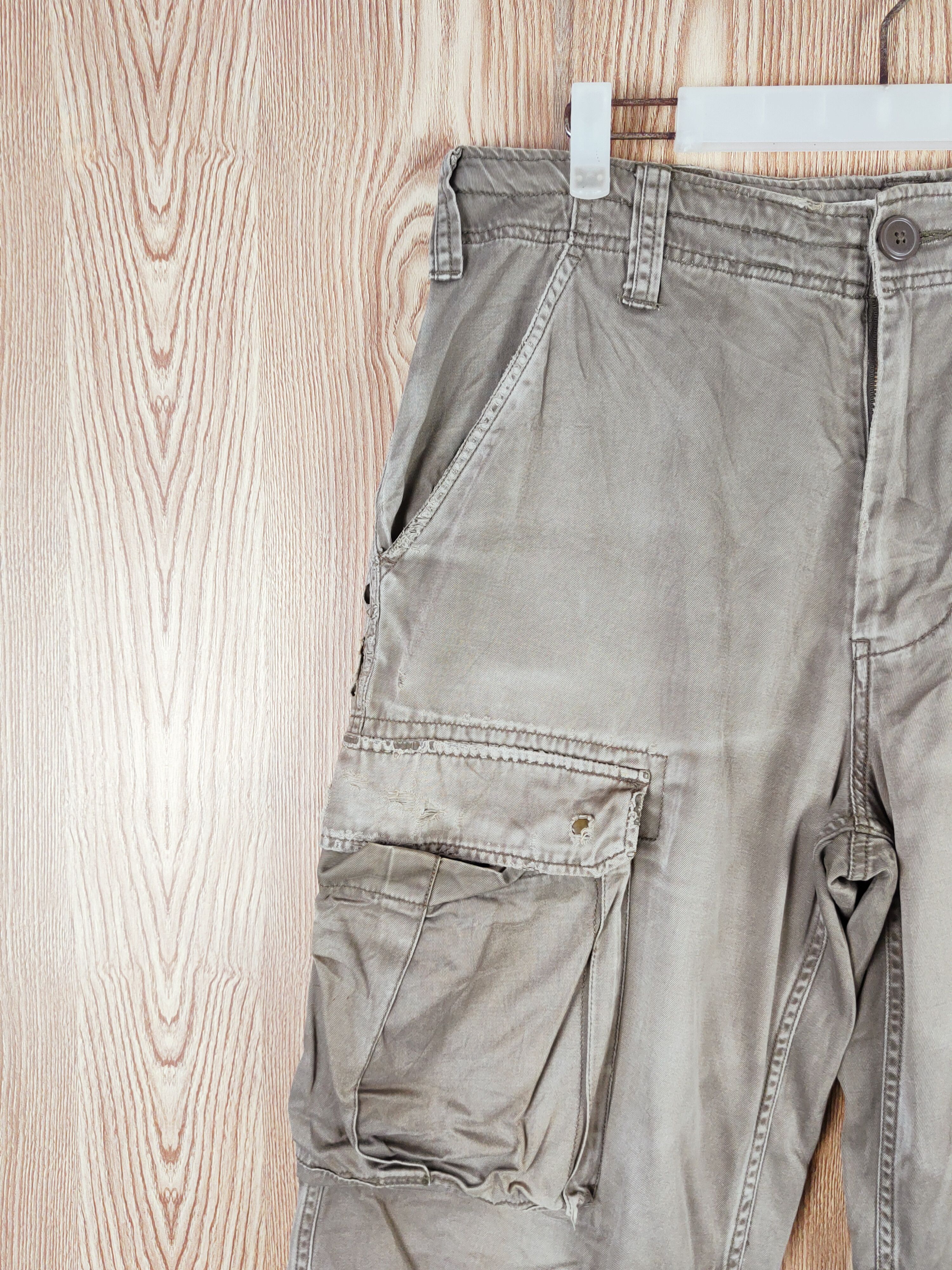 Japanese Brand × Vintage RCC 986 Olive Faded Multi Tactical pocket Cargo Pants Size US 35 - 4 Thumbnail