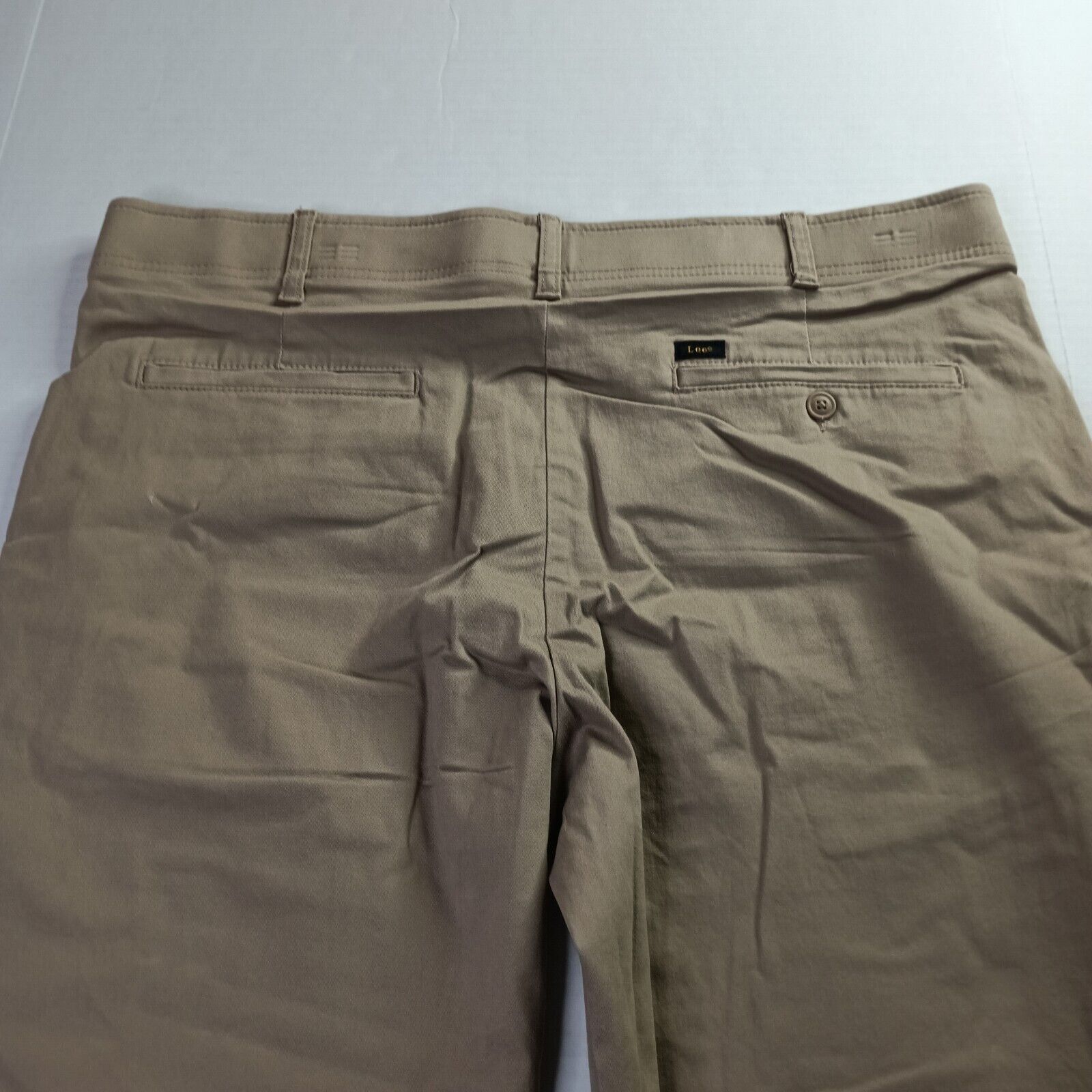 Lee Lee Chino Motion Flex Waistband Pants Men's 40x30 Khaki Slim Size US 40 / EU 56 - 7 Thumbnail