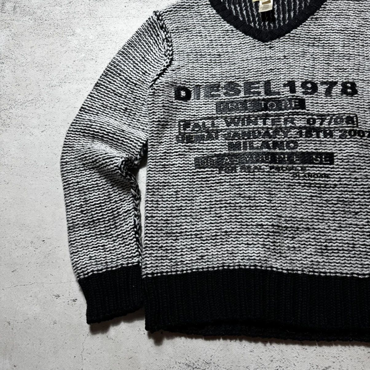 Diesel vintage avant garde chain mail sweater diesel big logo slim Size US L / EU 52-54 / 3 - 3 Thumbnail
