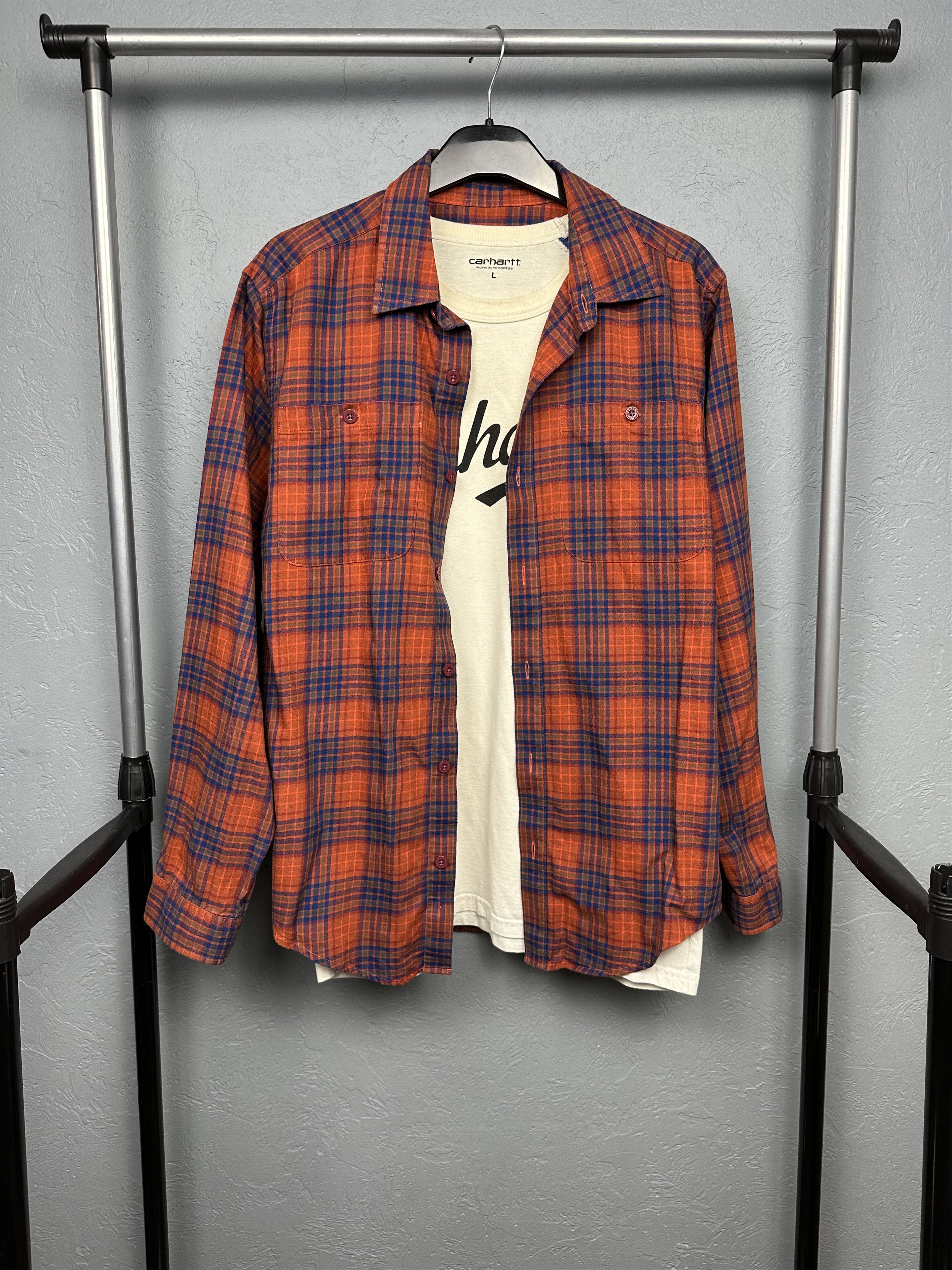 Patagonia Vintage Mens Flannel Plaid Shirt